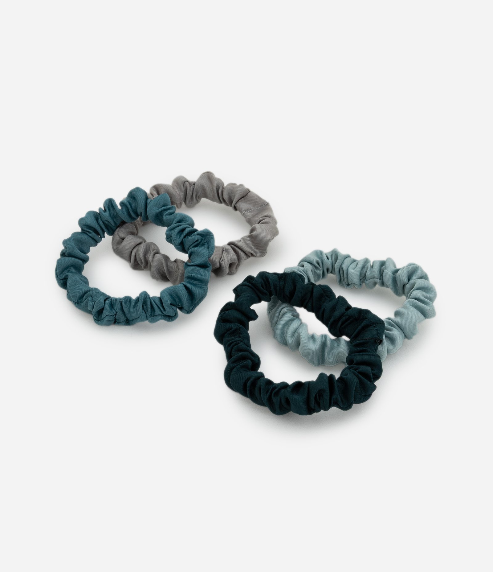 Kit 04 Elásticos De Cabelo Mini Scunchie Multicores 2