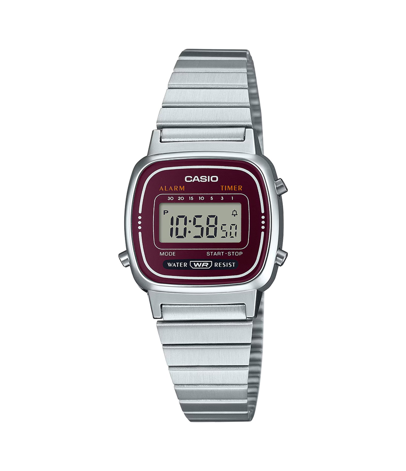 Relógio Masculino Digital em Aço e Pulseira Casio Prata 1