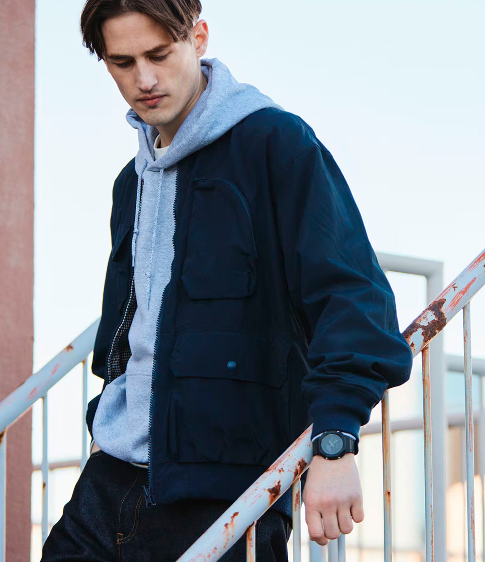 Relógio Resina Masculino Anadigi com Caixa em Resina e Pulseira em Resina Casio Preto 7