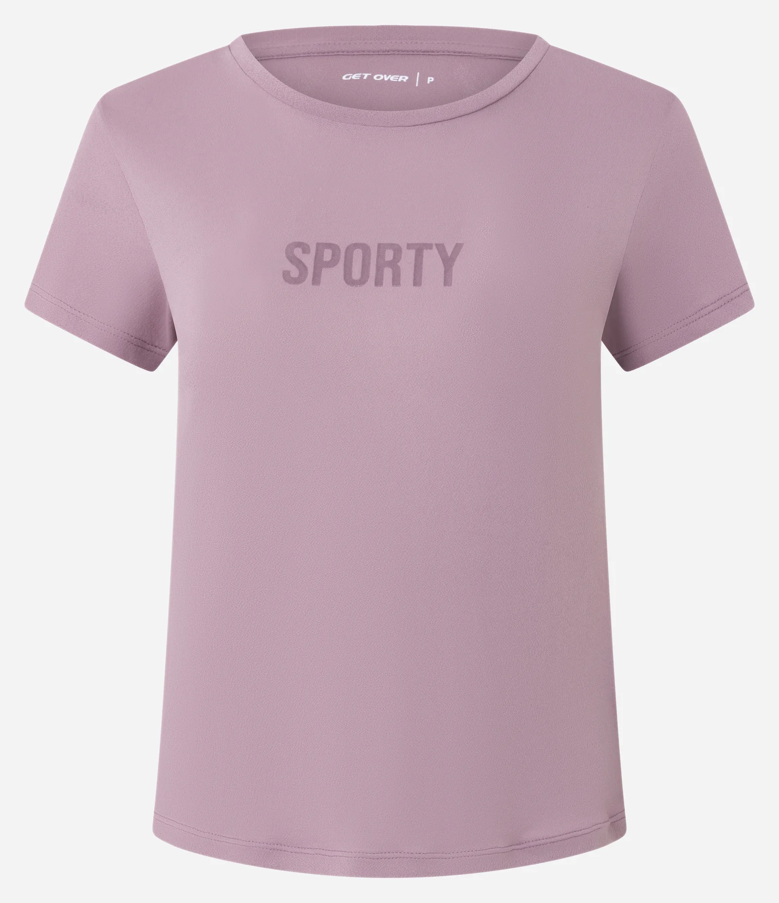 Camiseta Esportiva em Microfibra com Lettering Sporty Lilás 1