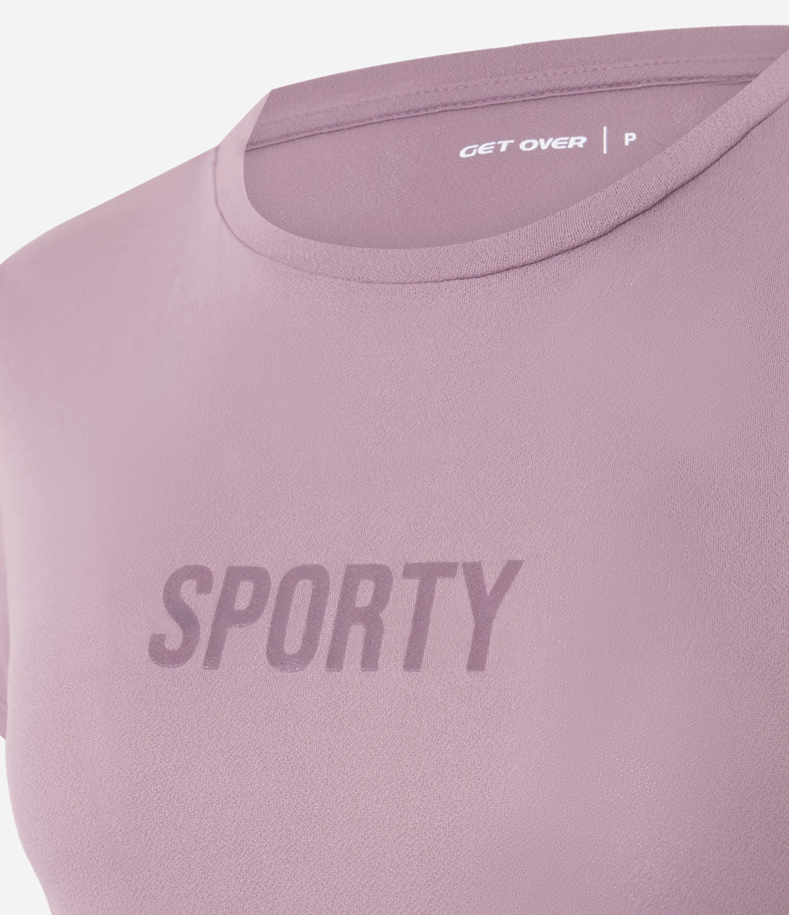 Camiseta Esportiva em Microfibra com Lettering Sporty Lilás 2