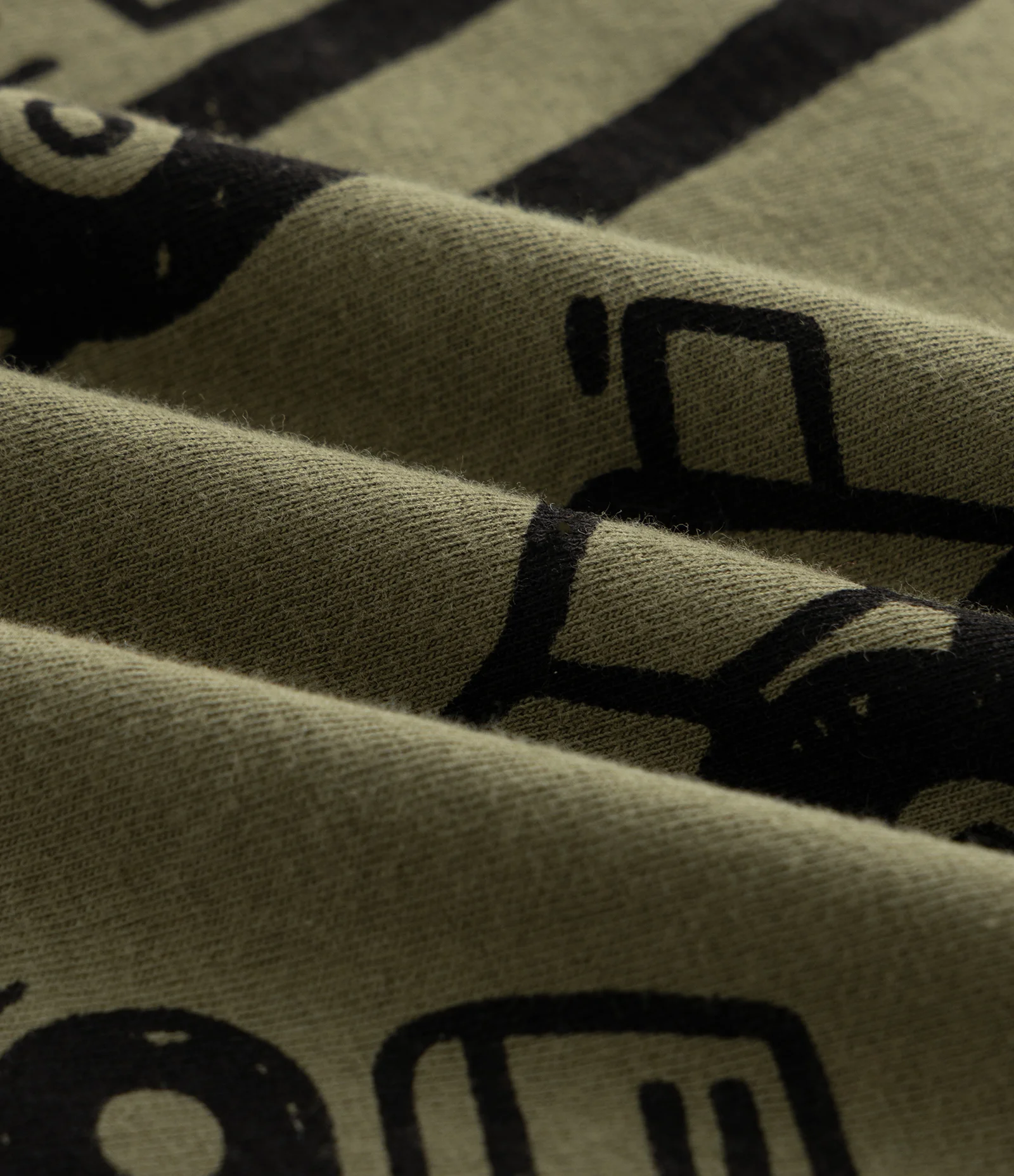 Camiseta Infantil com Estampa de Tratores e Máquinas – Tam 1 a 5/6 Anos Verde Oliva 3