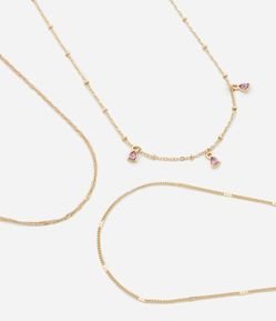 Colar Camadas com Aplicação de Pingentes em Gota