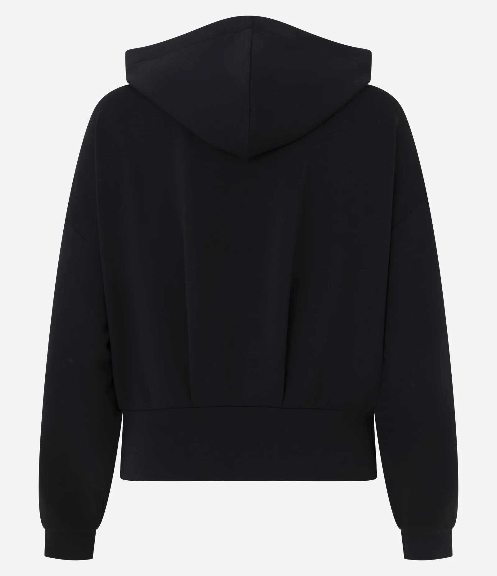 Moletom com Capuz em Modal com Barra Ajustada Preto 2