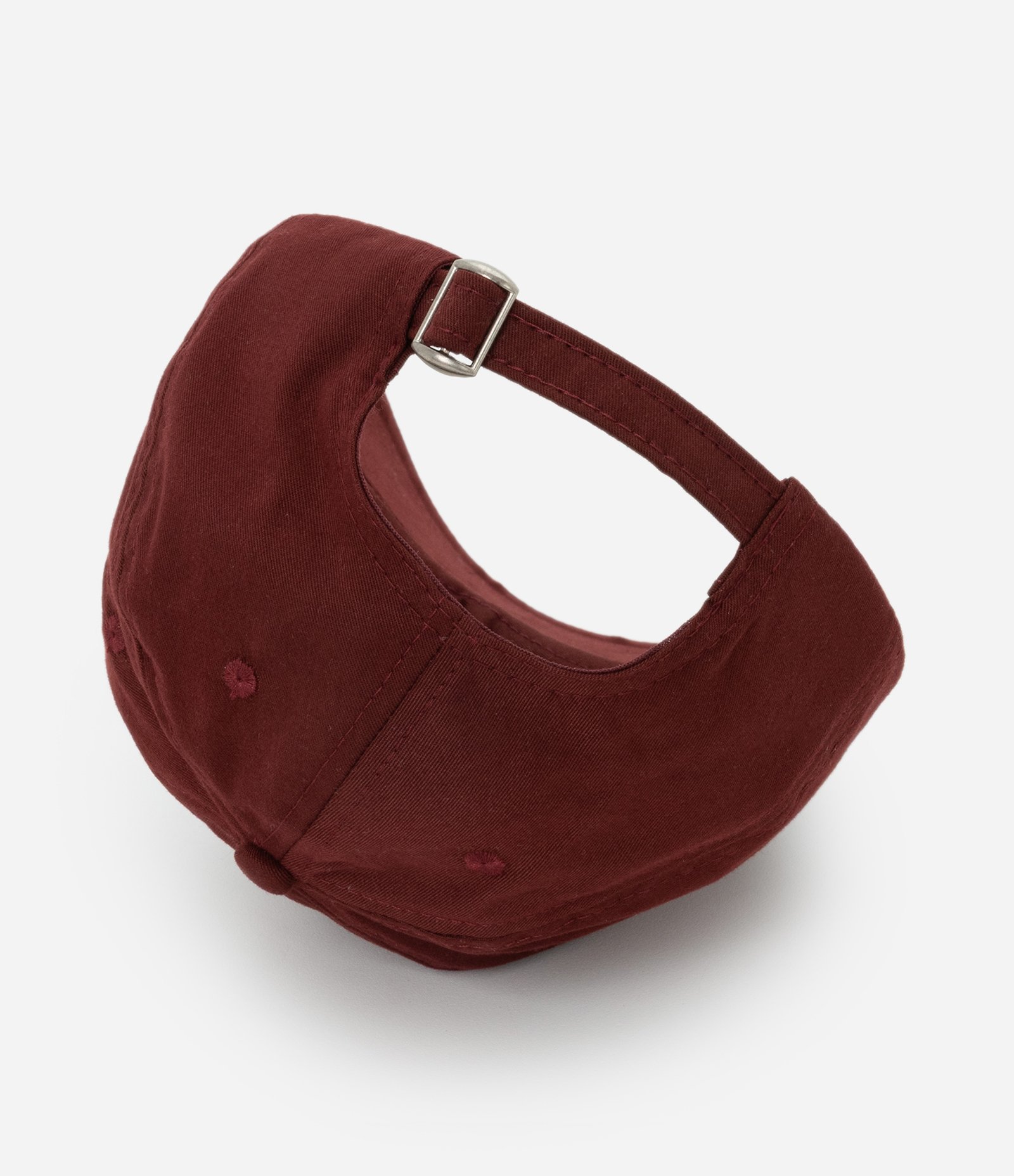 Boné Aba Curva em Sarja com Bordado C'est la vie Vermelho 3