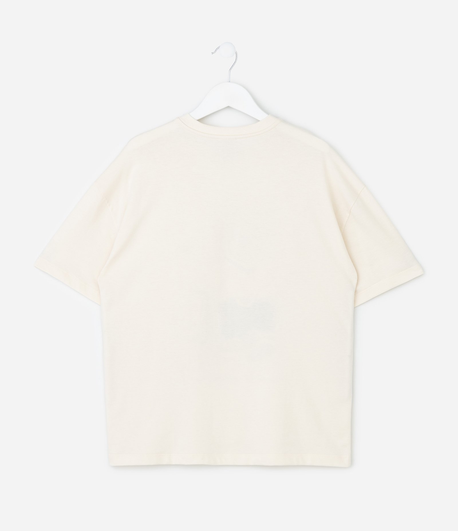Camiseta Infantil com Estampa de Urso – Tam 7 a 16 Anos Off White 2