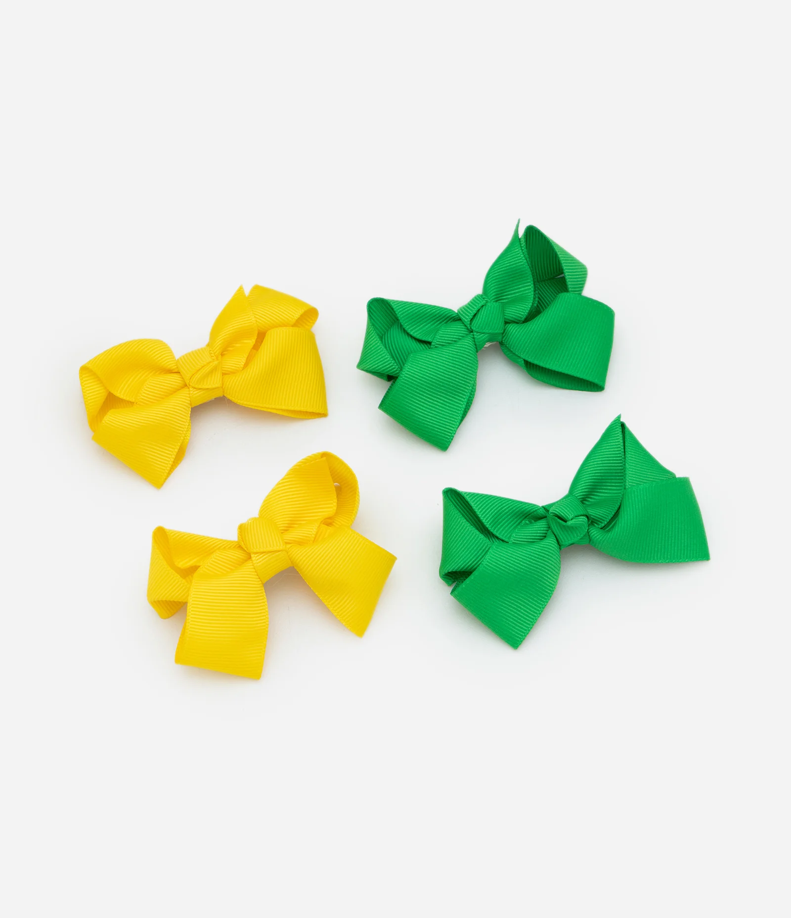 Kit 4 Laços Infantil de Cabelo em Cetim com Presilha – Tam U Sortido 1