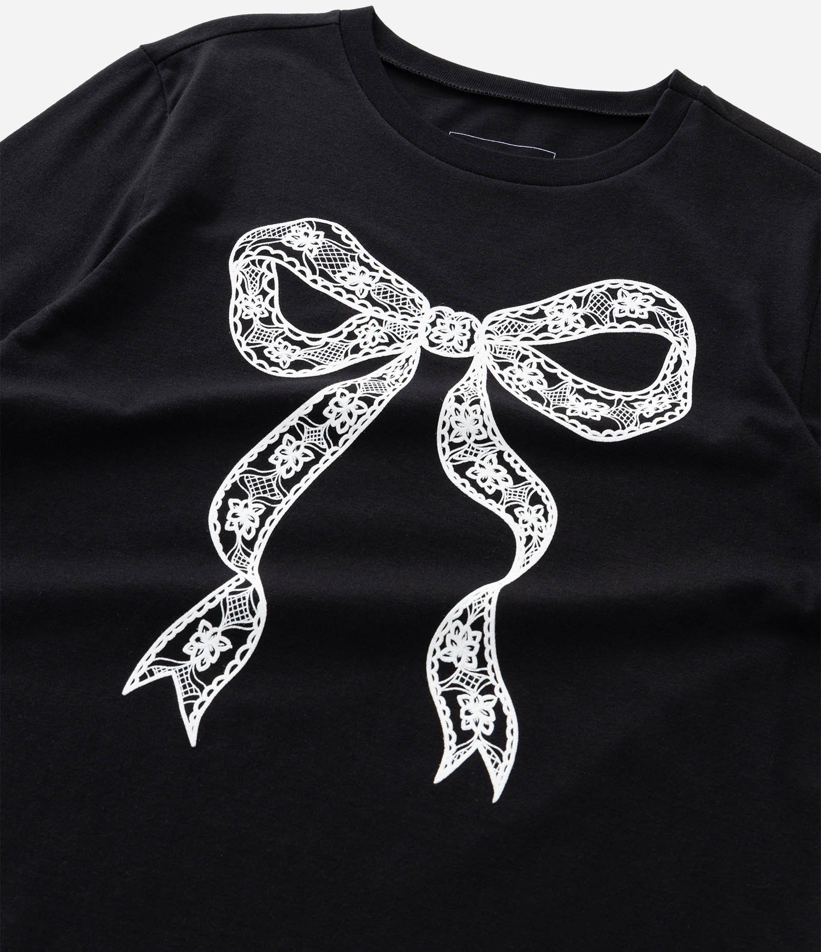 Camiseta Infantil com Estampa de Laço – Tam 5 a 14 Anos Preto 5