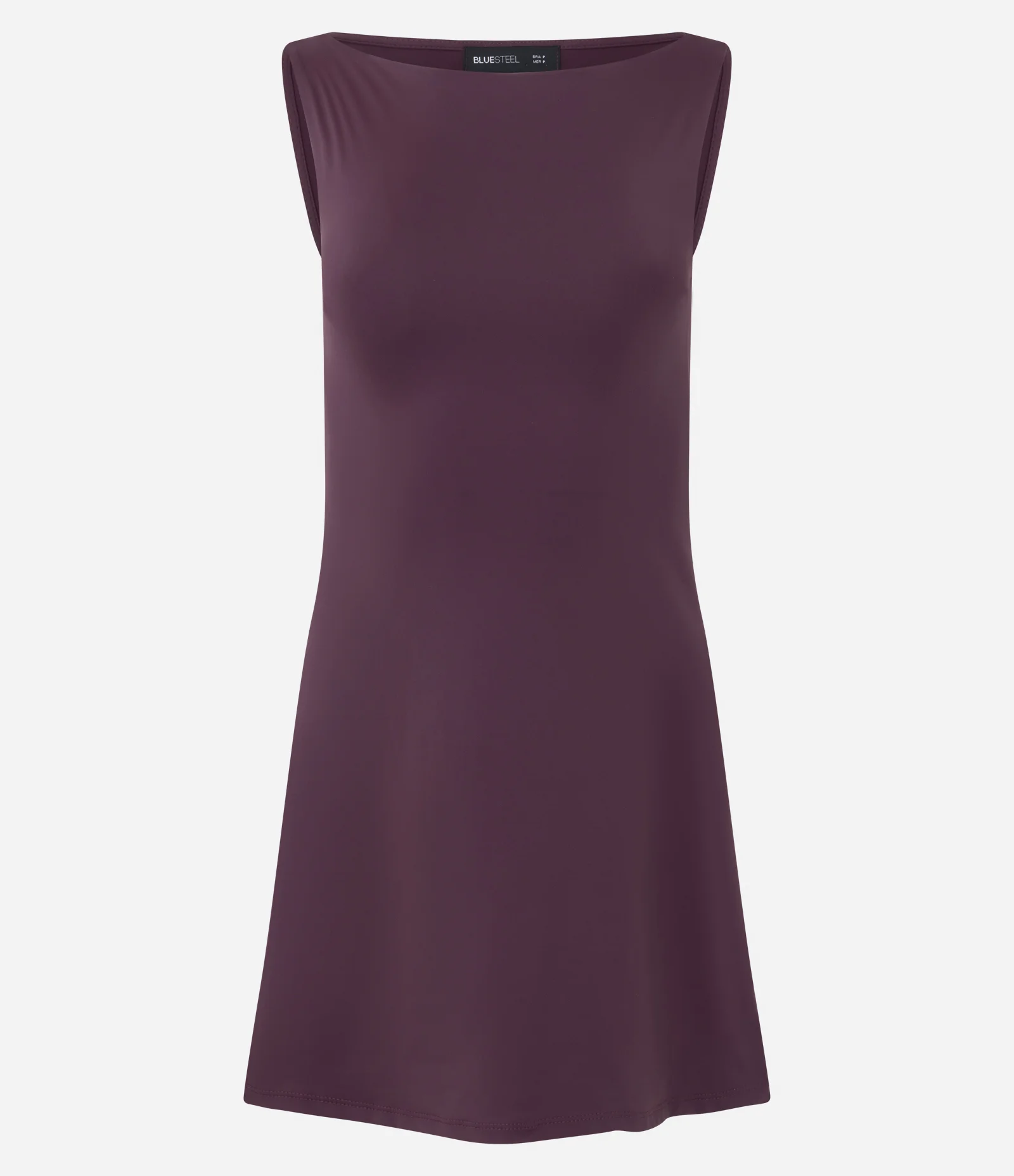 Vestido Curto em Poliamida com Decote Canoa Winetasting 1