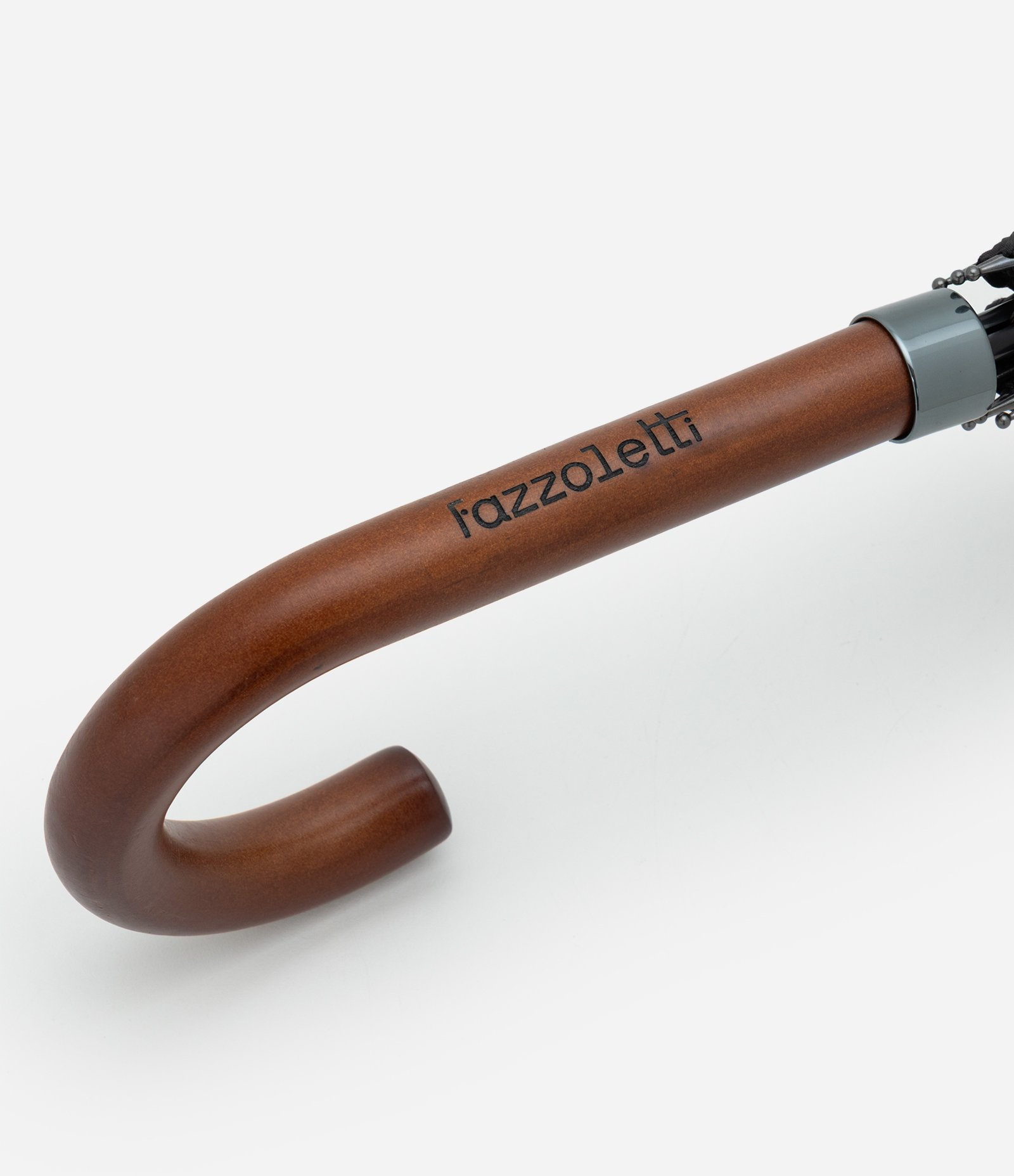 Guarda-Chuva Automático com Cabo Curvo Preto 2