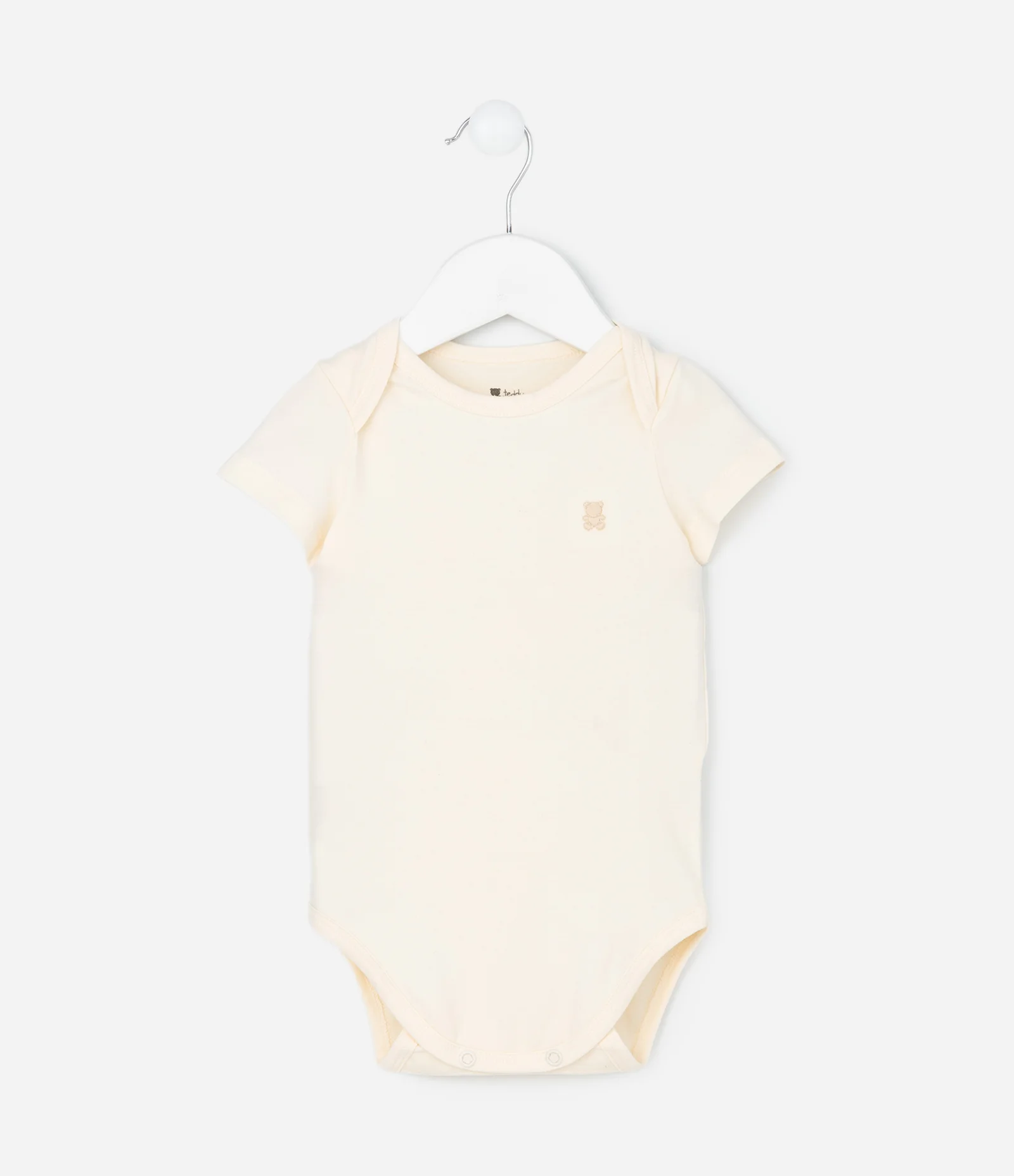 Body Infantil em Cotton com Gola Americana – Tam RN a 18 Meses Off White 1