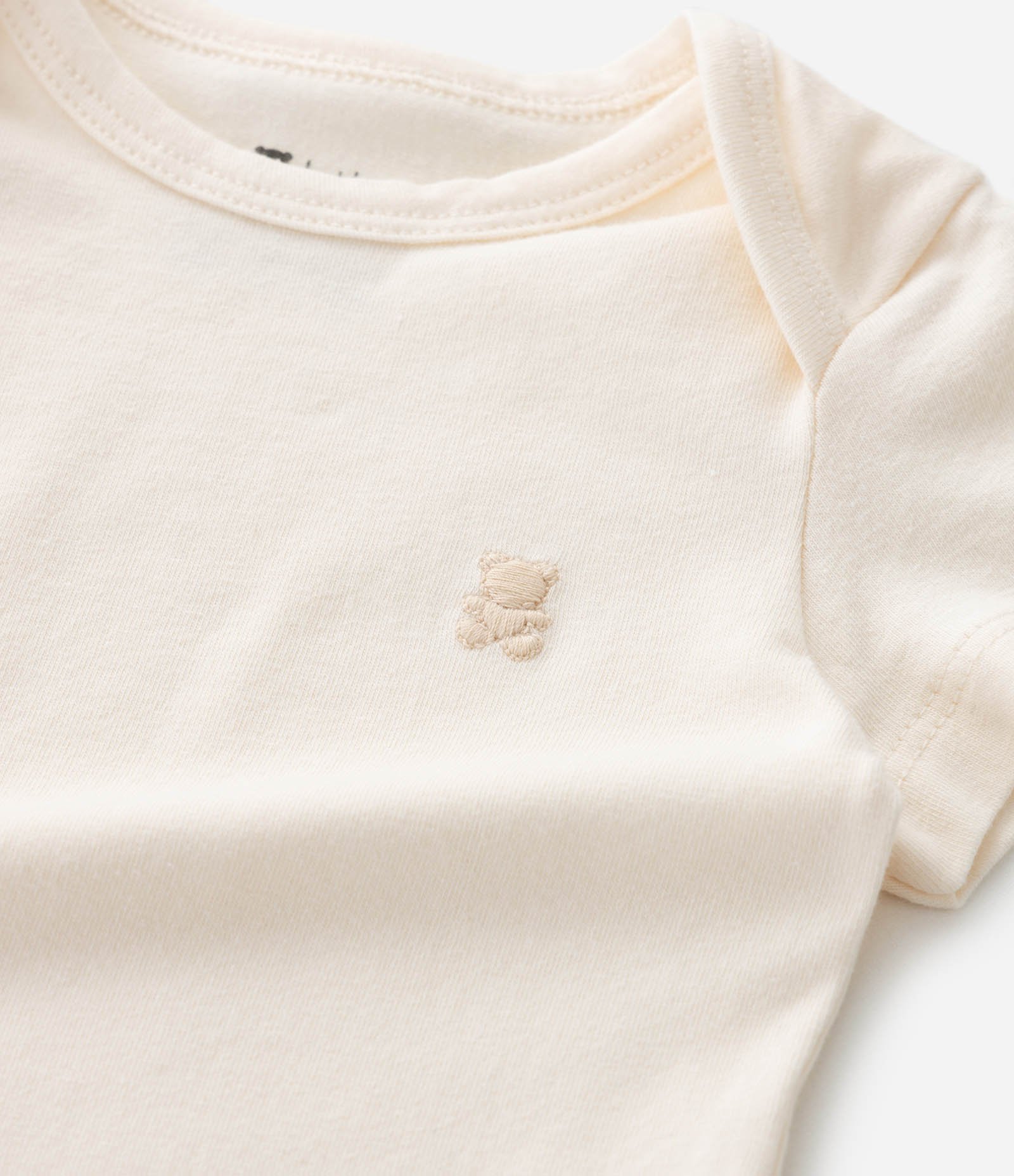 Body Infantil em Cotton com Gola Americana – Tam RN a 18 Meses Off White 6