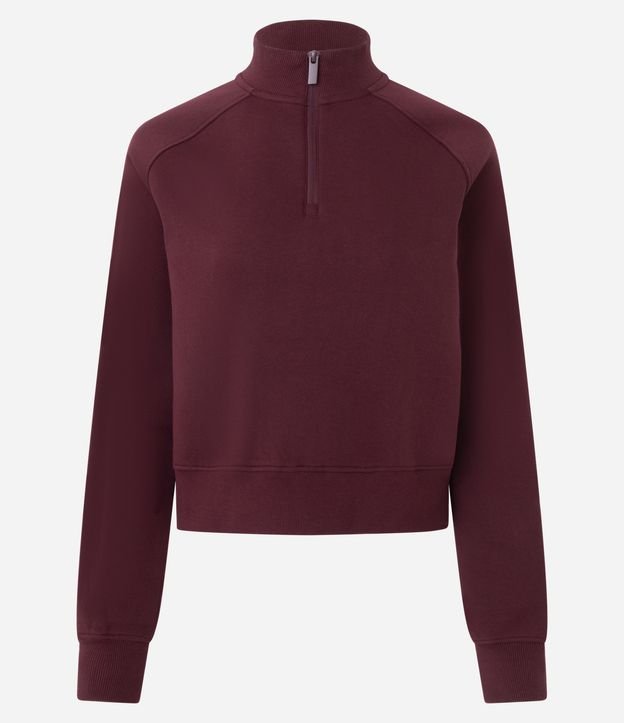 Blusão Moletom Fechado com Half Zíper