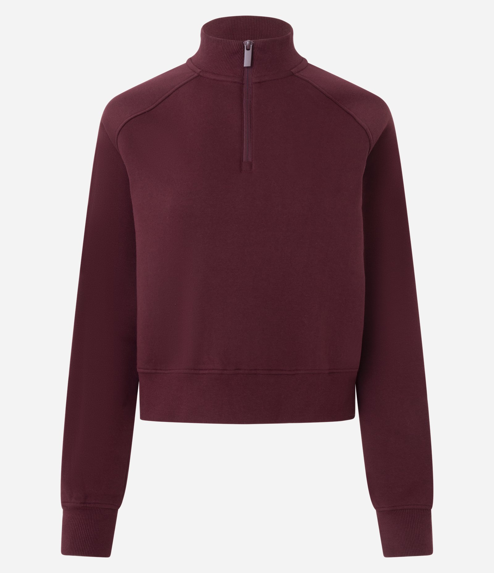 Blusão Moletom Fechado com Half Zíper Vermelho 1