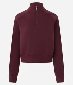 Blusão Moletom Fechado com Half Zíper