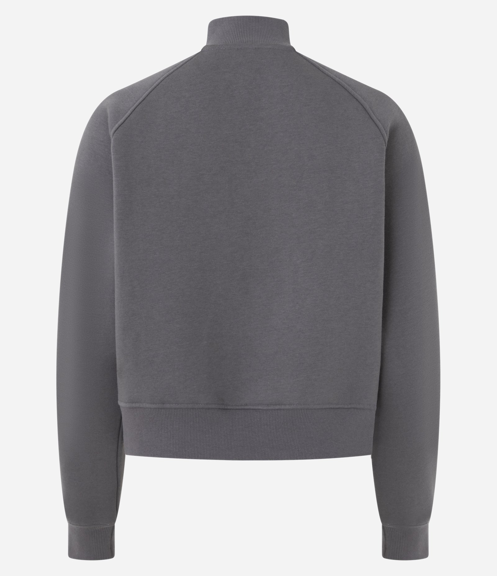 Blusão Moletom Fechado com Half Zíper Cinza 3