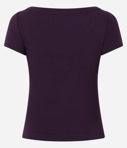 Blusa em Modal com Decote Canoa