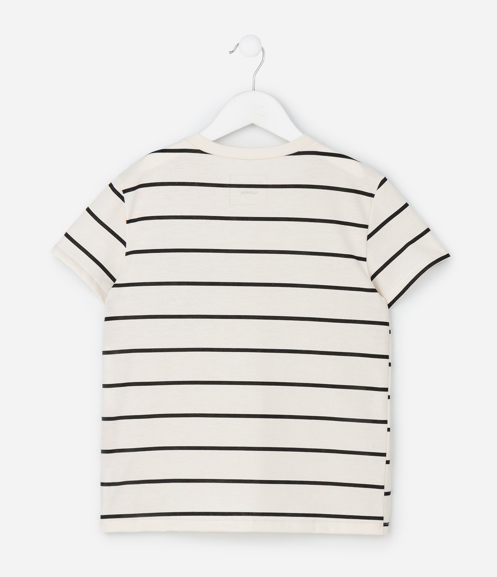 Camiseta Infantil Slim Listrada com Laços – Tam 5 a 14 Off White 3