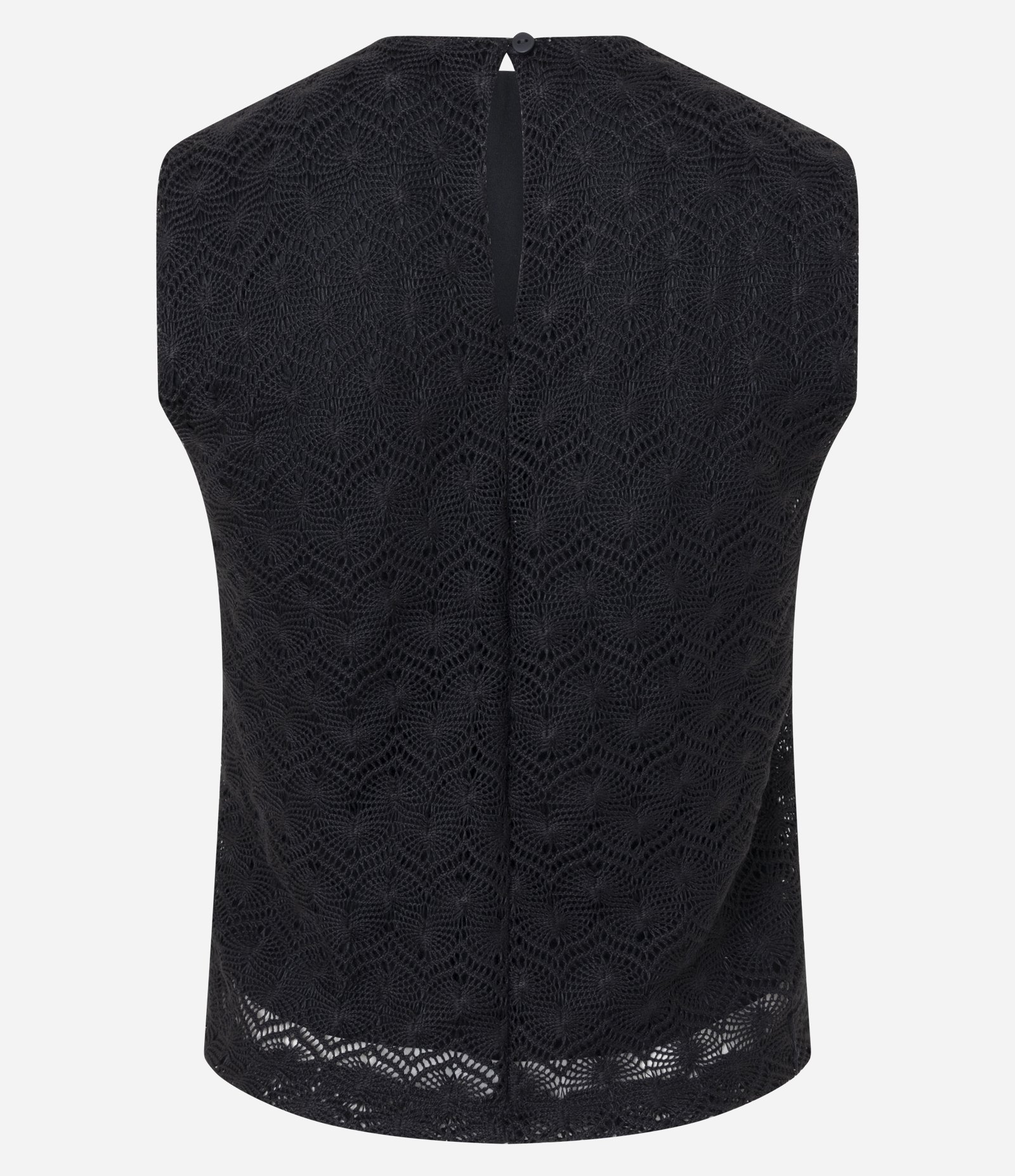 Blusa em Crochê Delicado com Alças Largas Preto 3