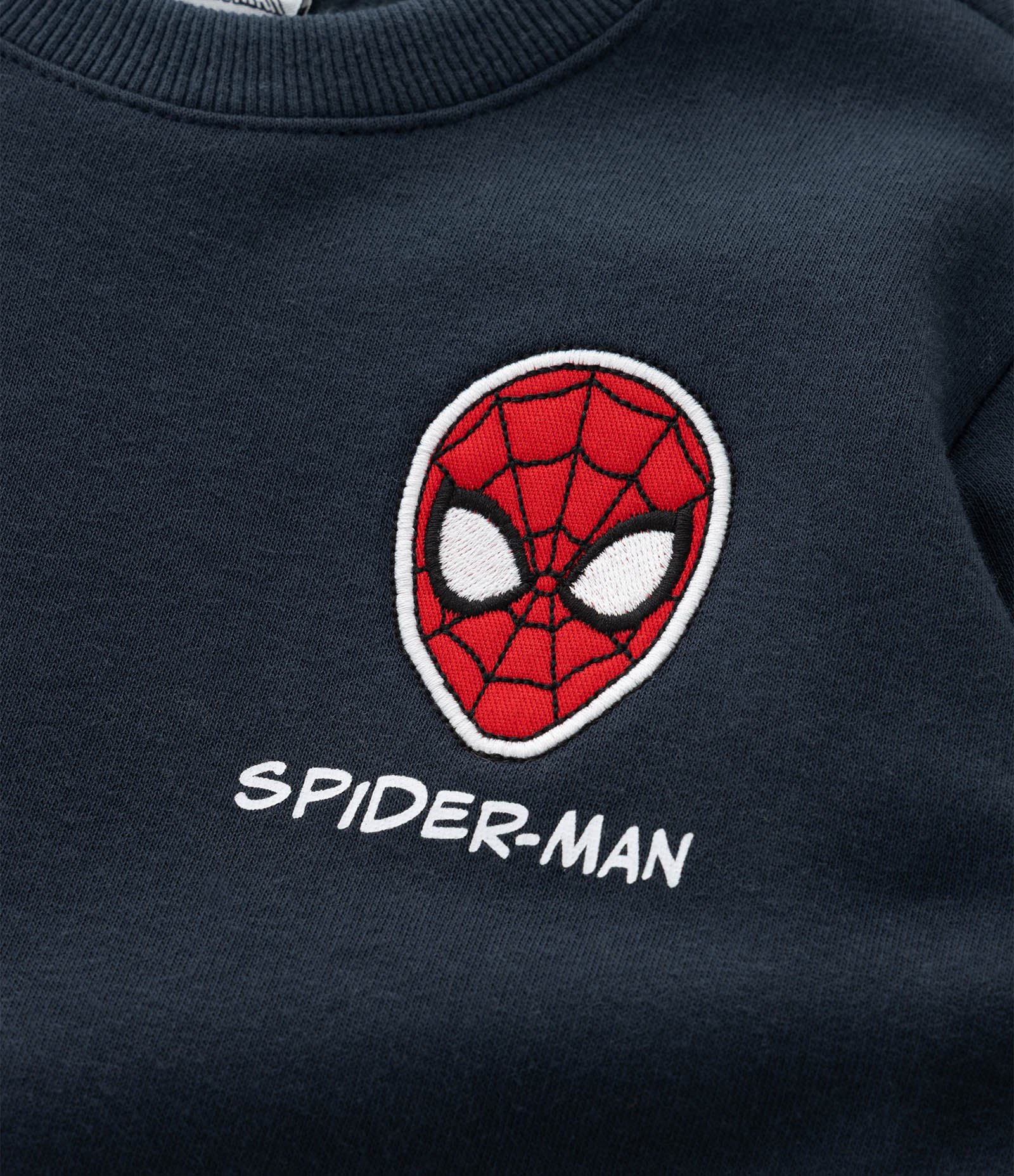 Casaco Infantil com Estampa Spider Man Lettering Tam 2 A 8 Azul Noite 9