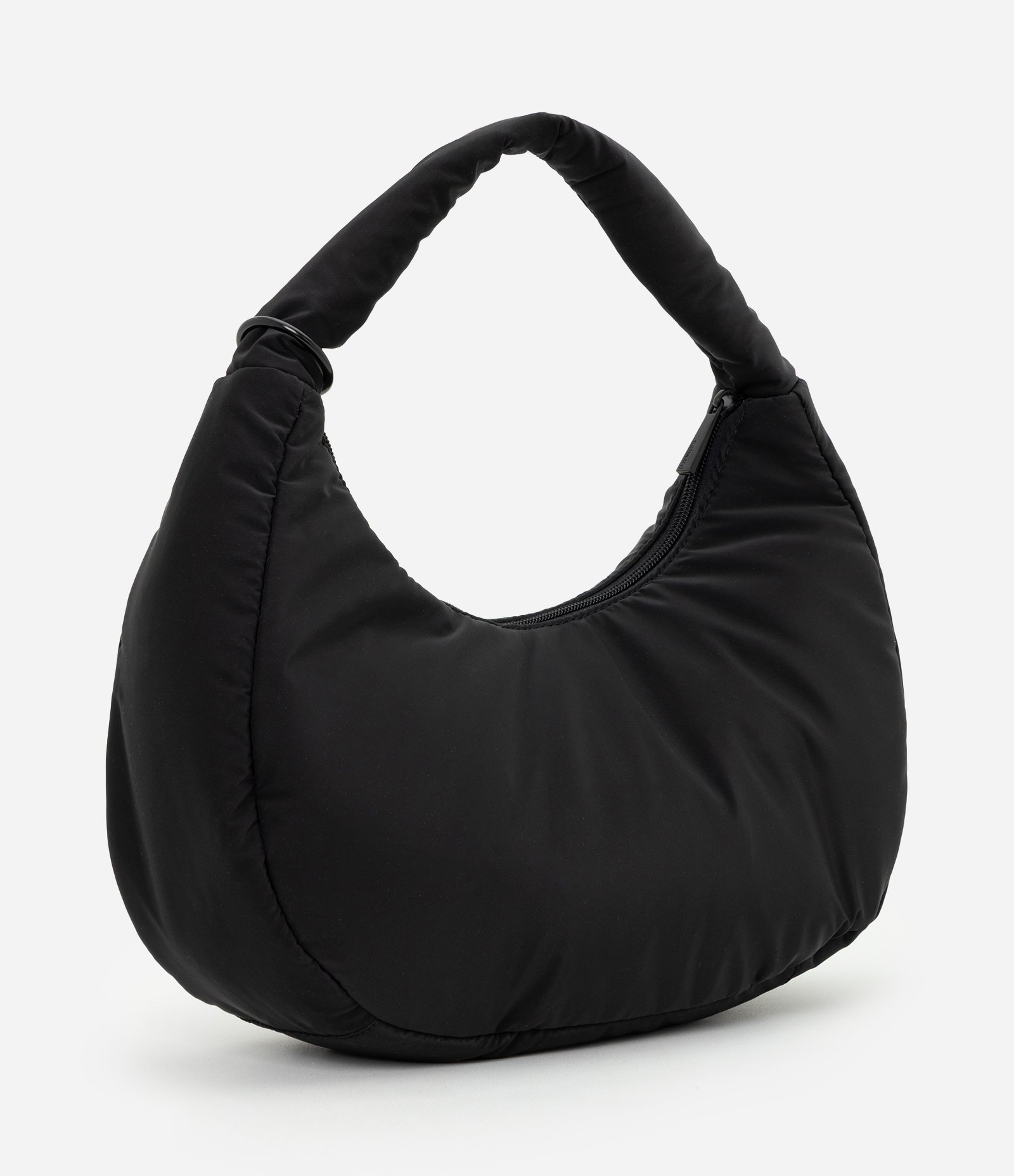 Bolsa Baguete Média com Enfeite na Alça Preto 3