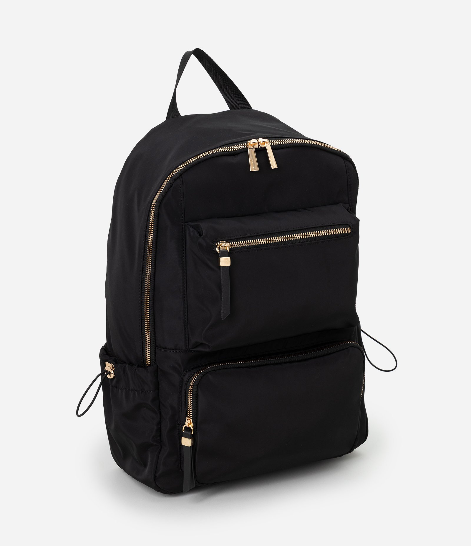 Mochila com Bolsos Laterais e Alças Ajustáveis Preto 1