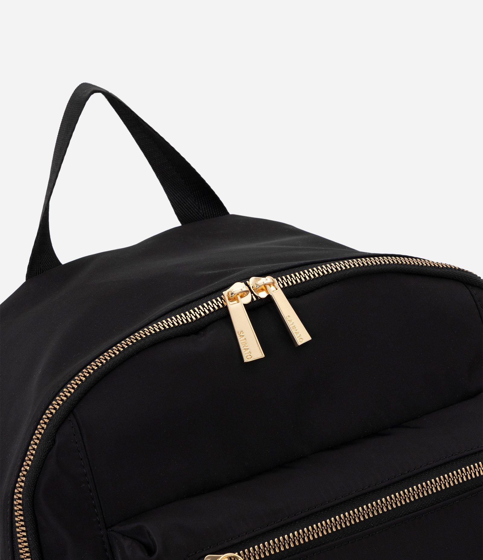 Mochila com Bolsos Laterais e Alças Ajustáveis Preto 5