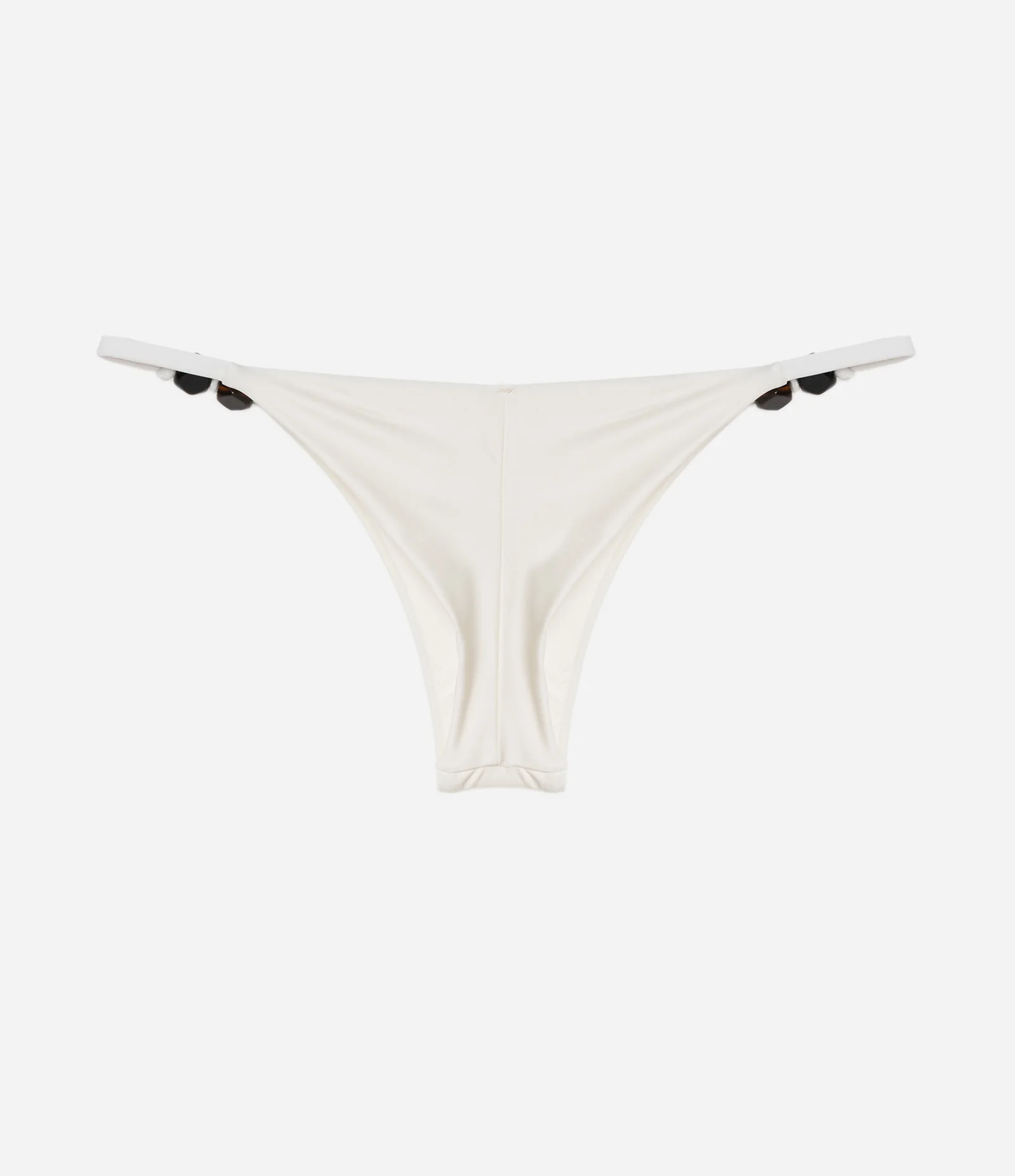 Biquini Calcinha String Empina Bumbum com Aviamentos Branco 6