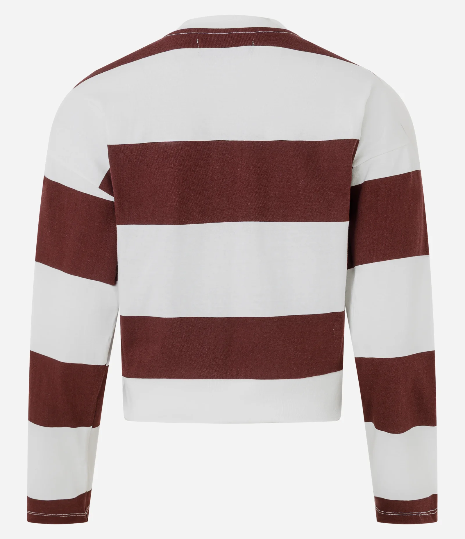 Blusa Listrada em Meia Malha com Estampa Reading Club Branco / Vermelho 5