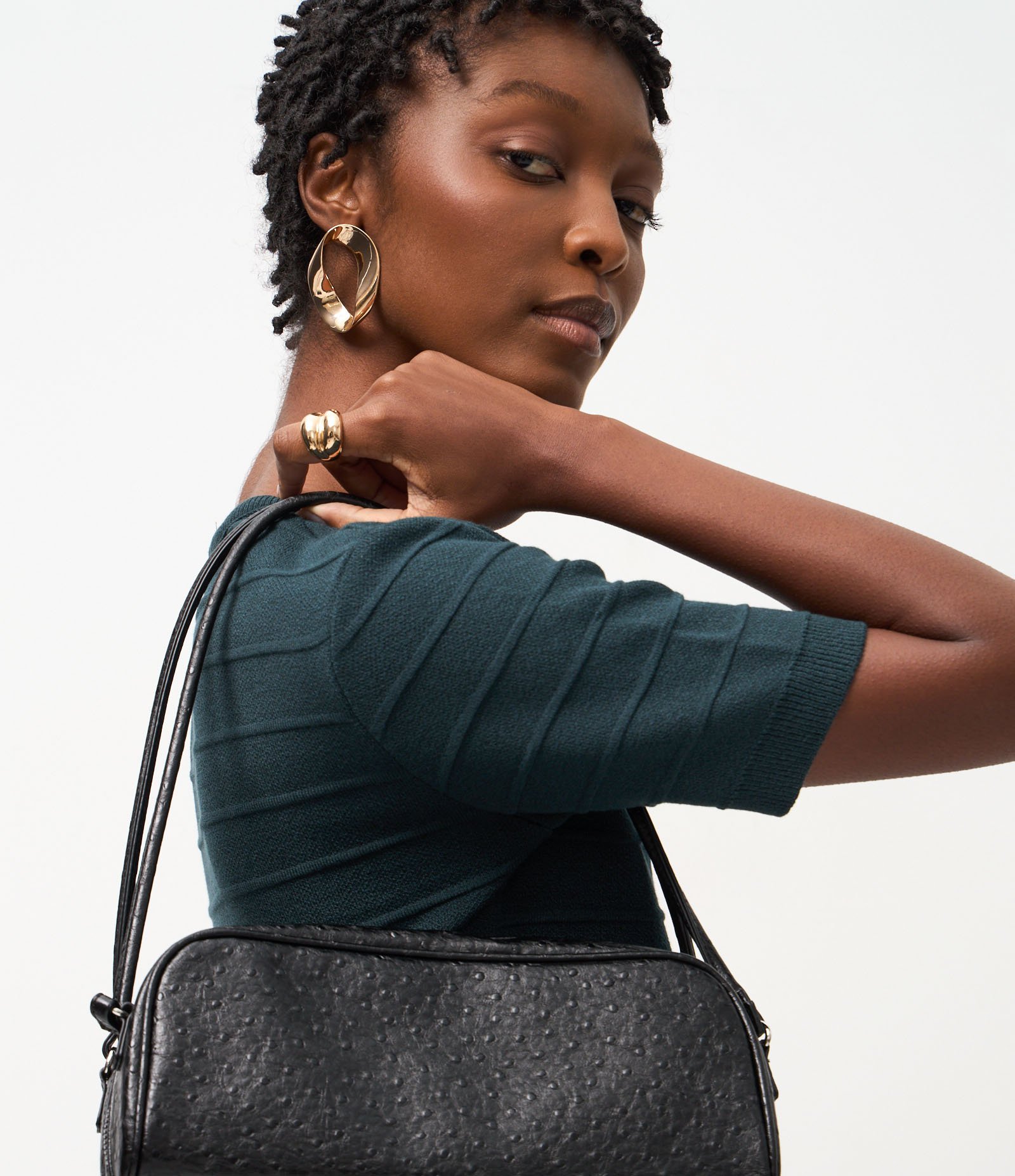 Blusa em Tricô com Linhas Texturizadas Verde 4