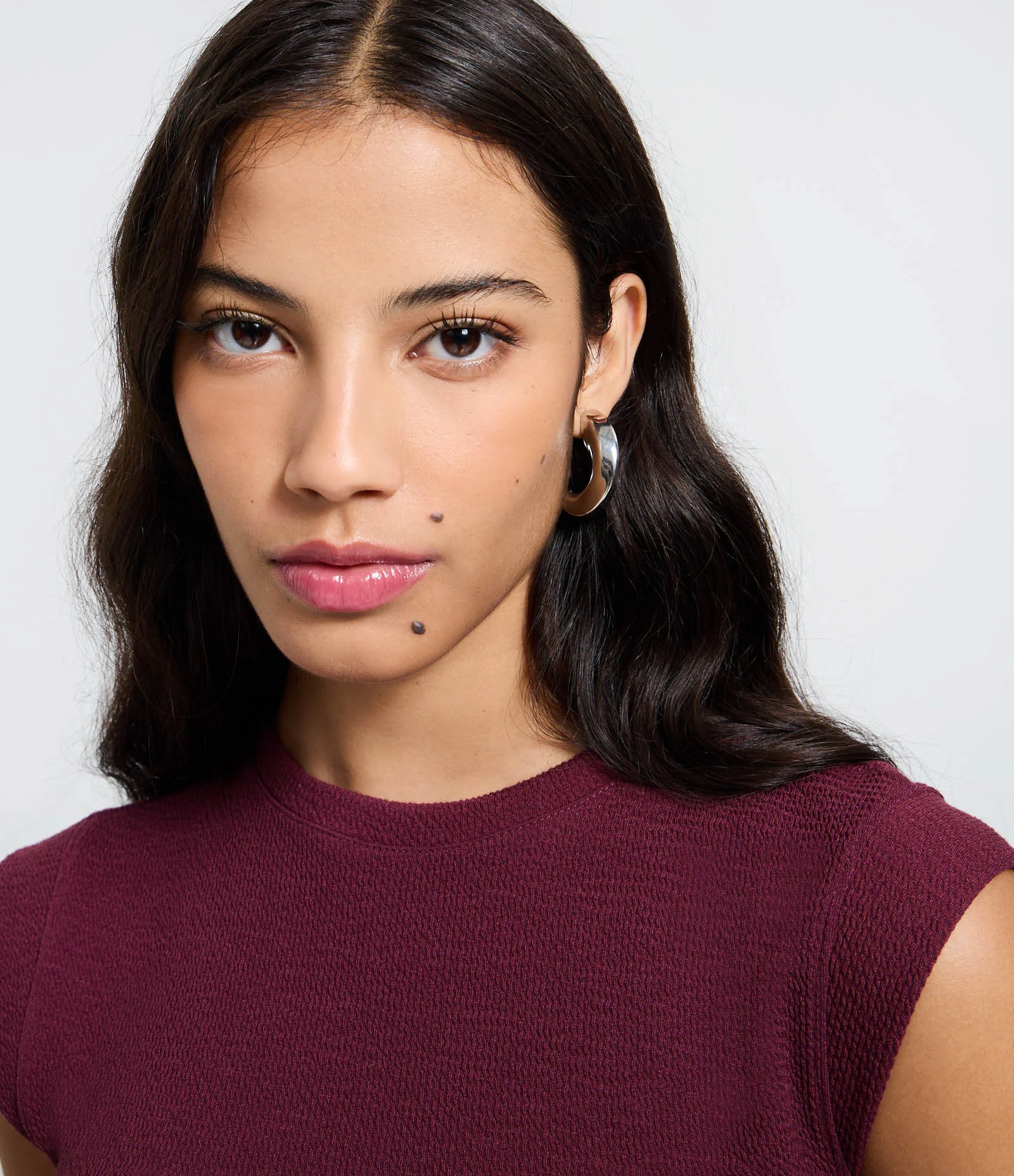 Blusa Canelada com Cava Diferenciada Vinho 3