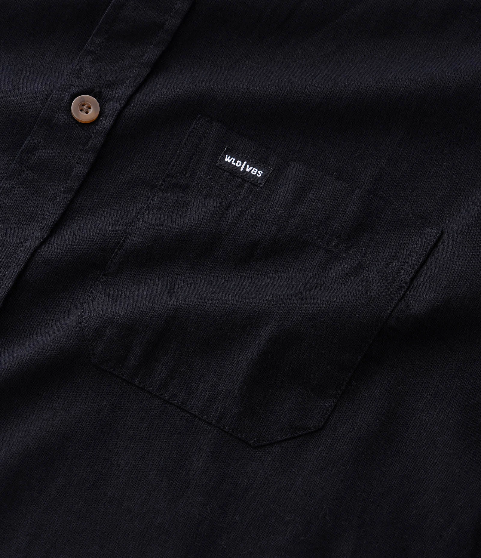 Camisa Boxy Manga Longa Lisa em Cânhamo Preto 10