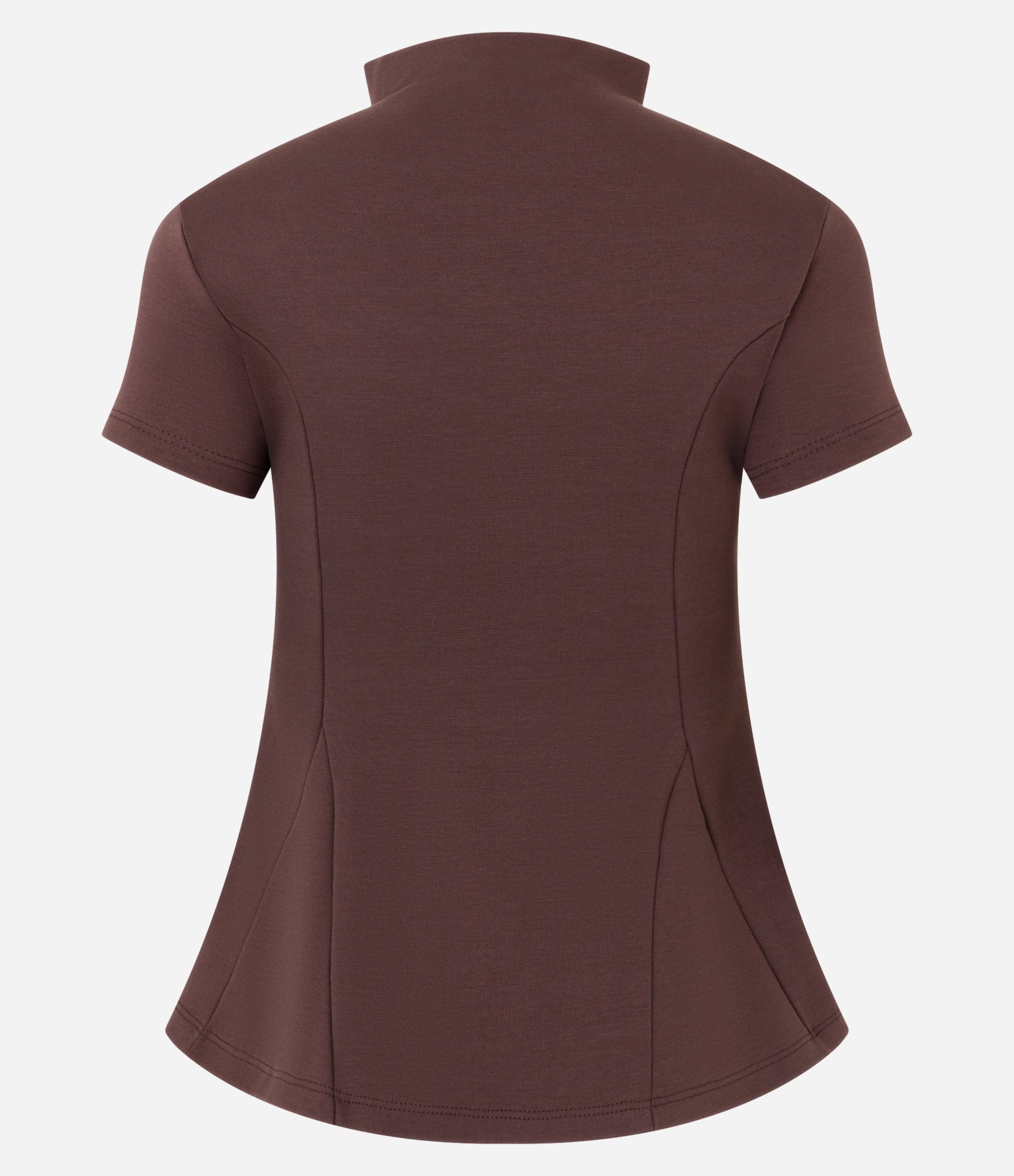 Blusa em Ponto Roma com Barra em Efeito Triangular Pantalona Vermelho 7