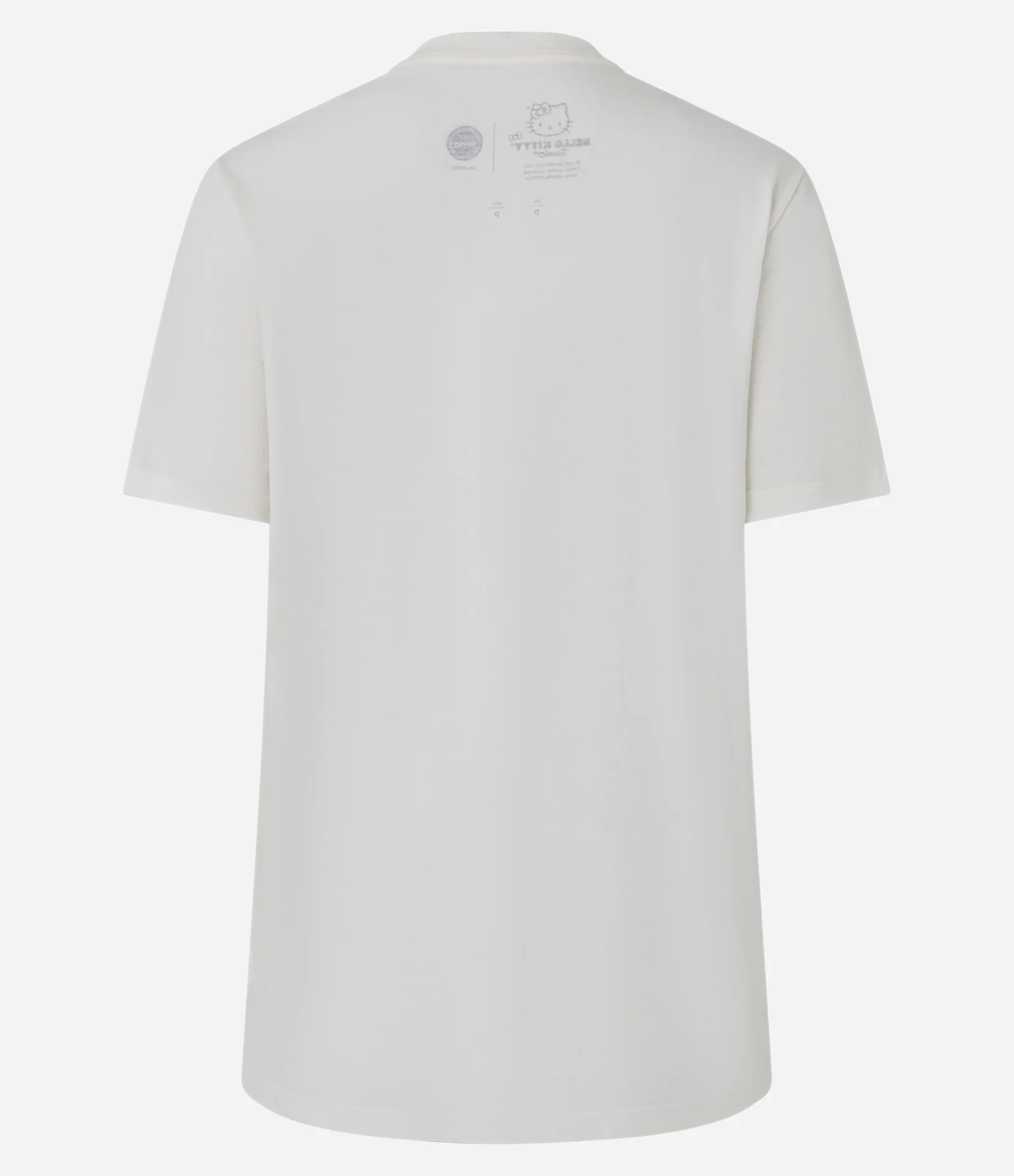 Camiseta Alongada em Algodão com Estampa Hello Kitty Branco 4