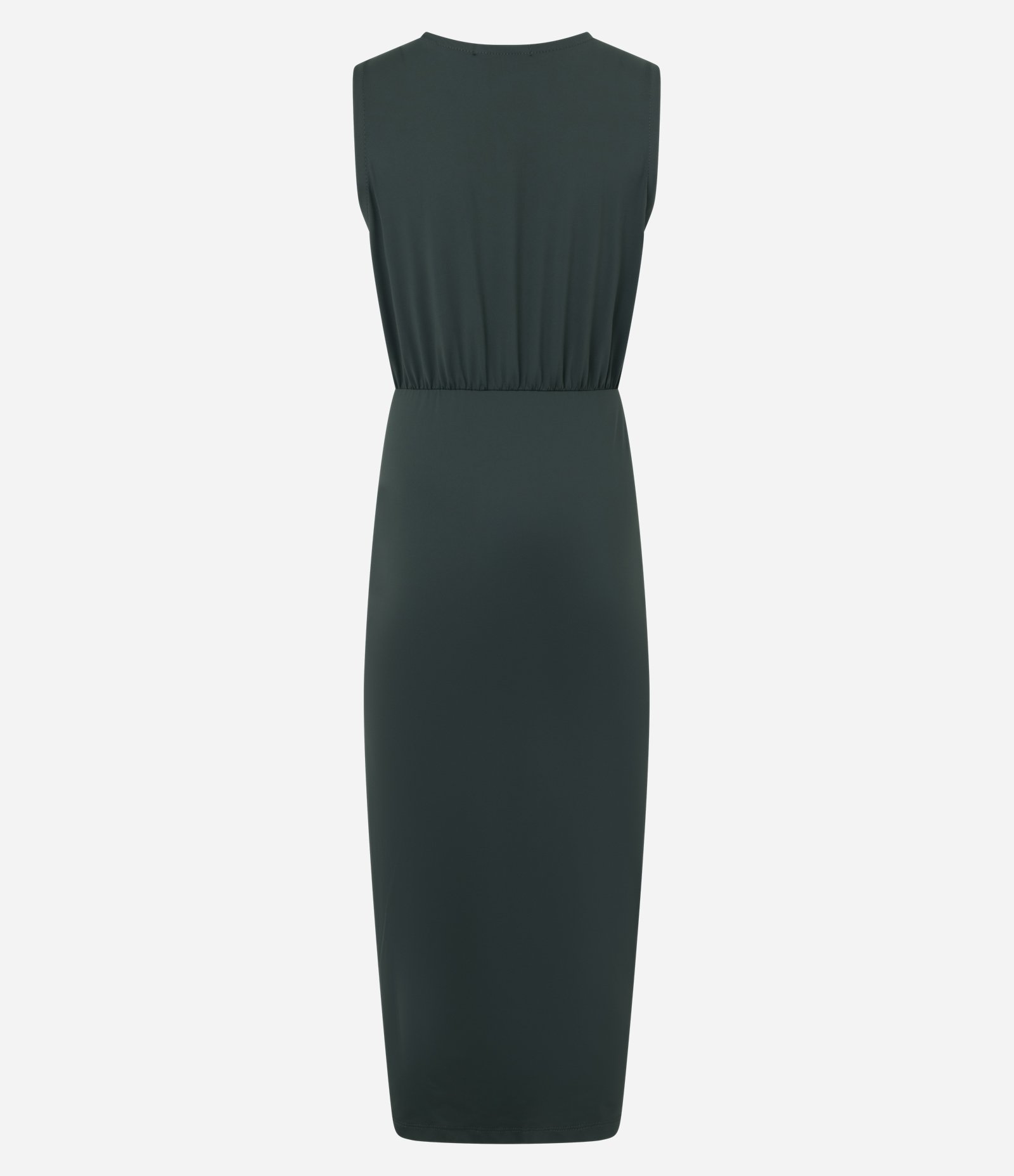 Vestido Longo em Poliamida com Fenda Lateral Verde 6