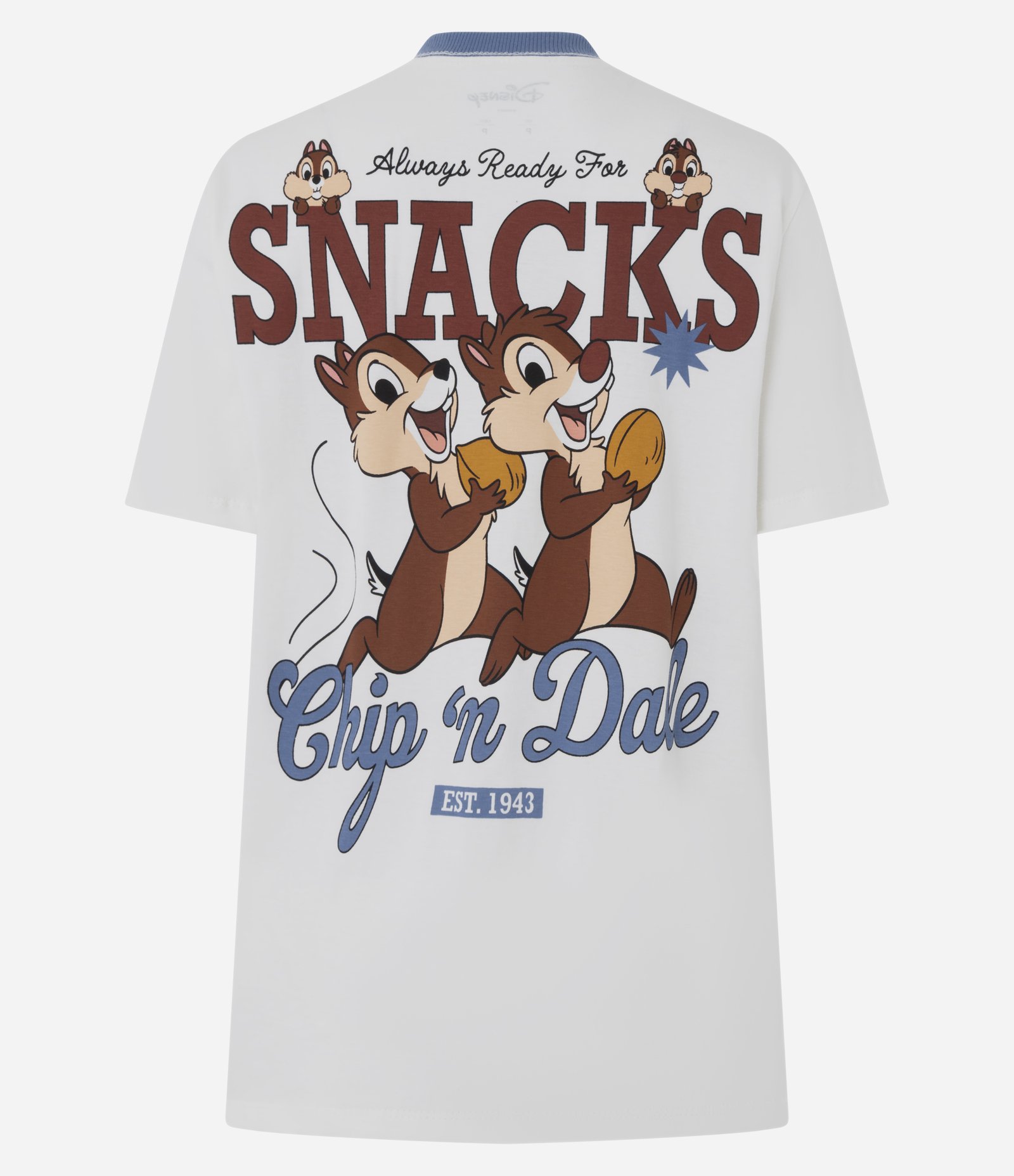 Camiseta em Algodão com Estampa Snacks Tico e Teco Branco 5