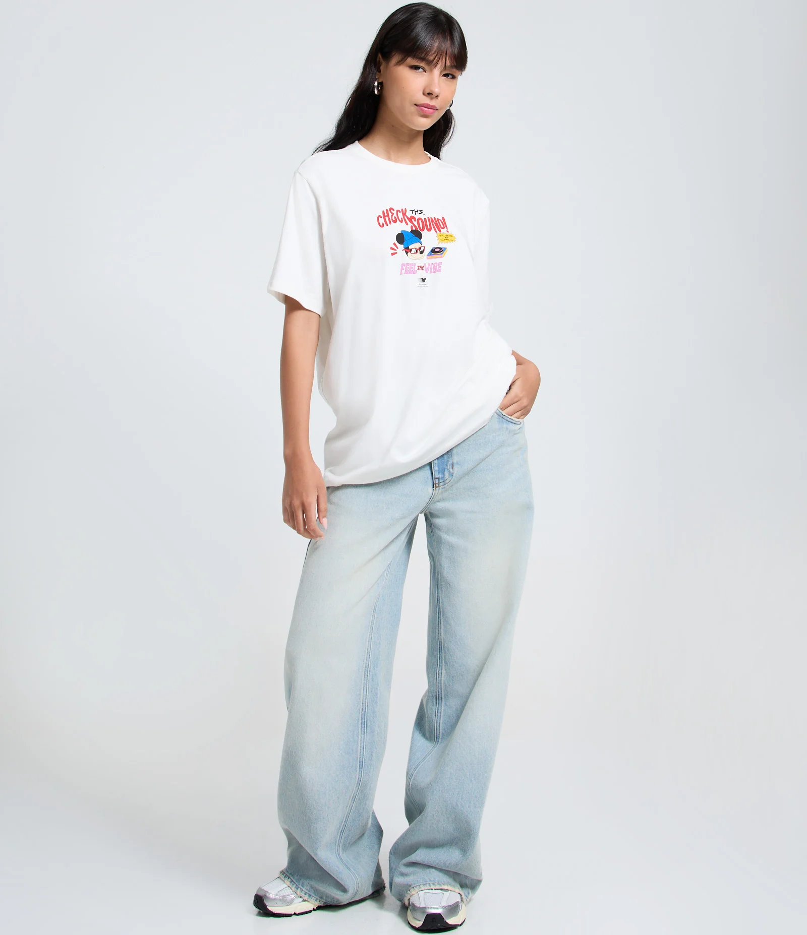 Camiseta em Algodão com Estampa Pateta e Donald Branco 2