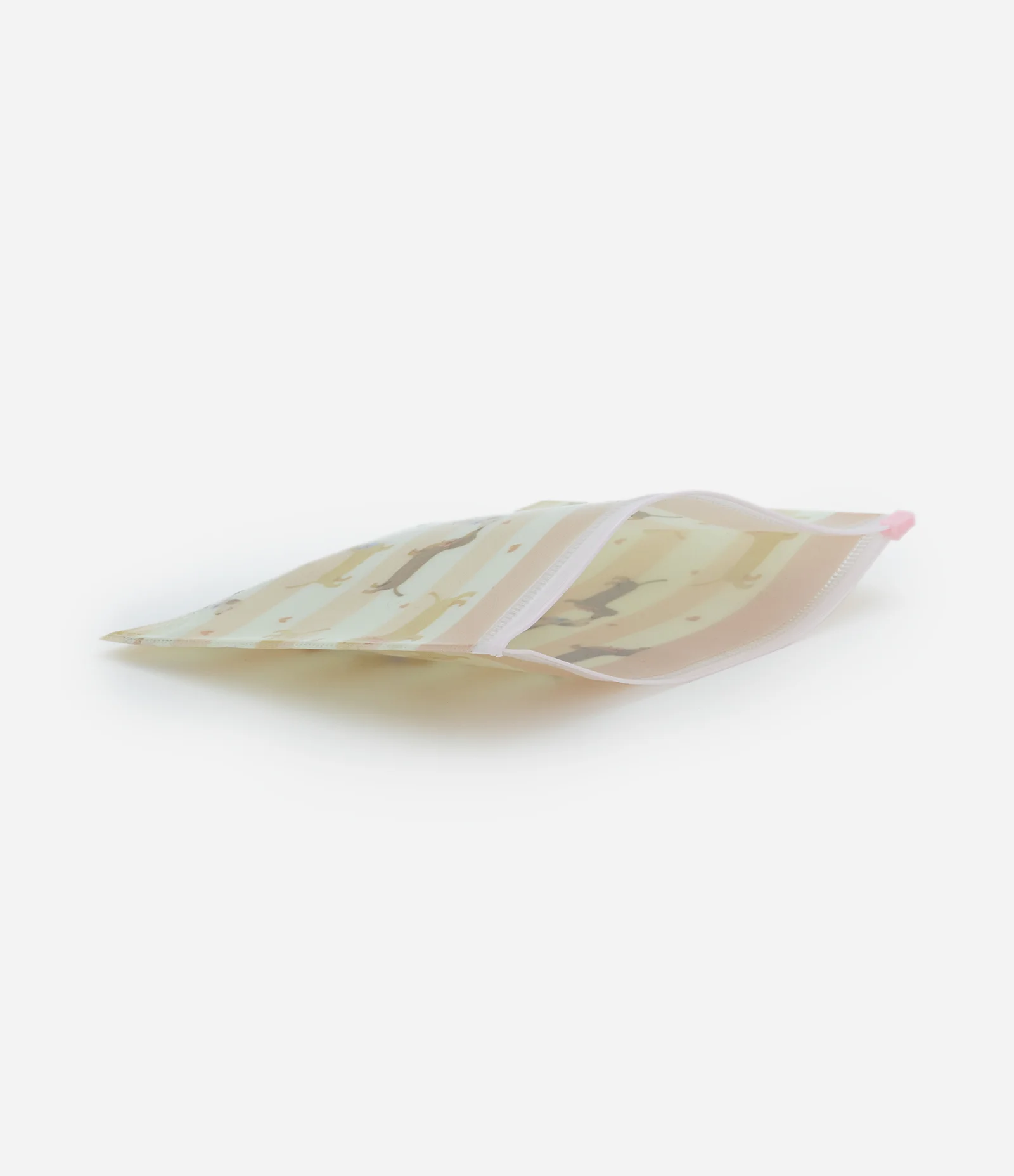 Necessaire Envelope com Estampa de Cachorro Salsicha Off White 2