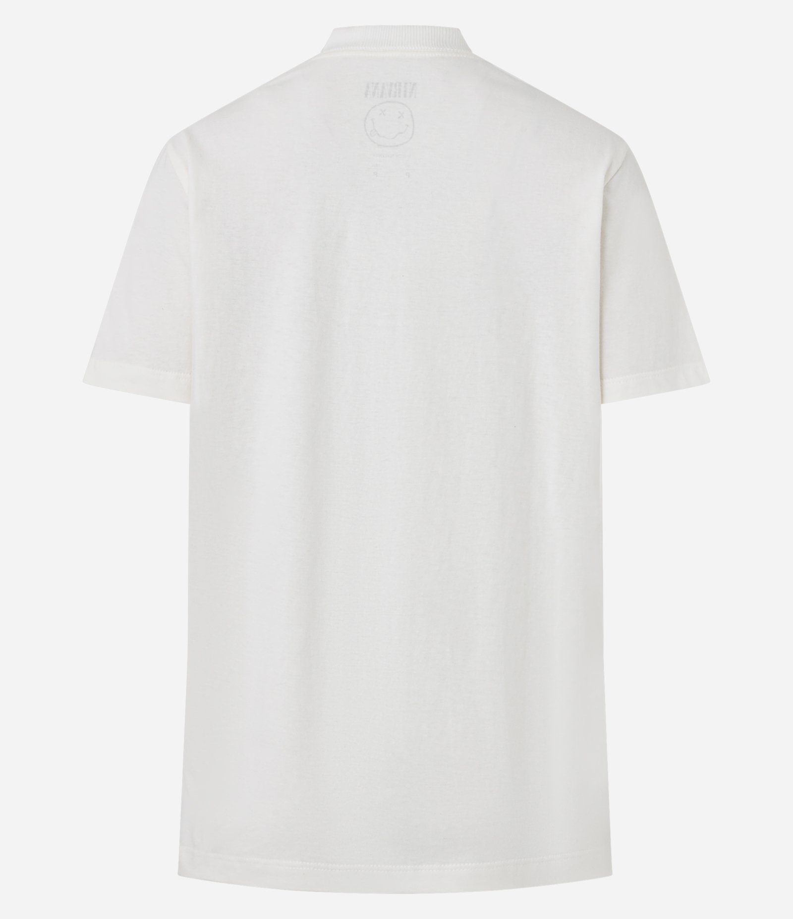 Camiseta em Algodão com Estampa e Lettering Nirvana Branco 5