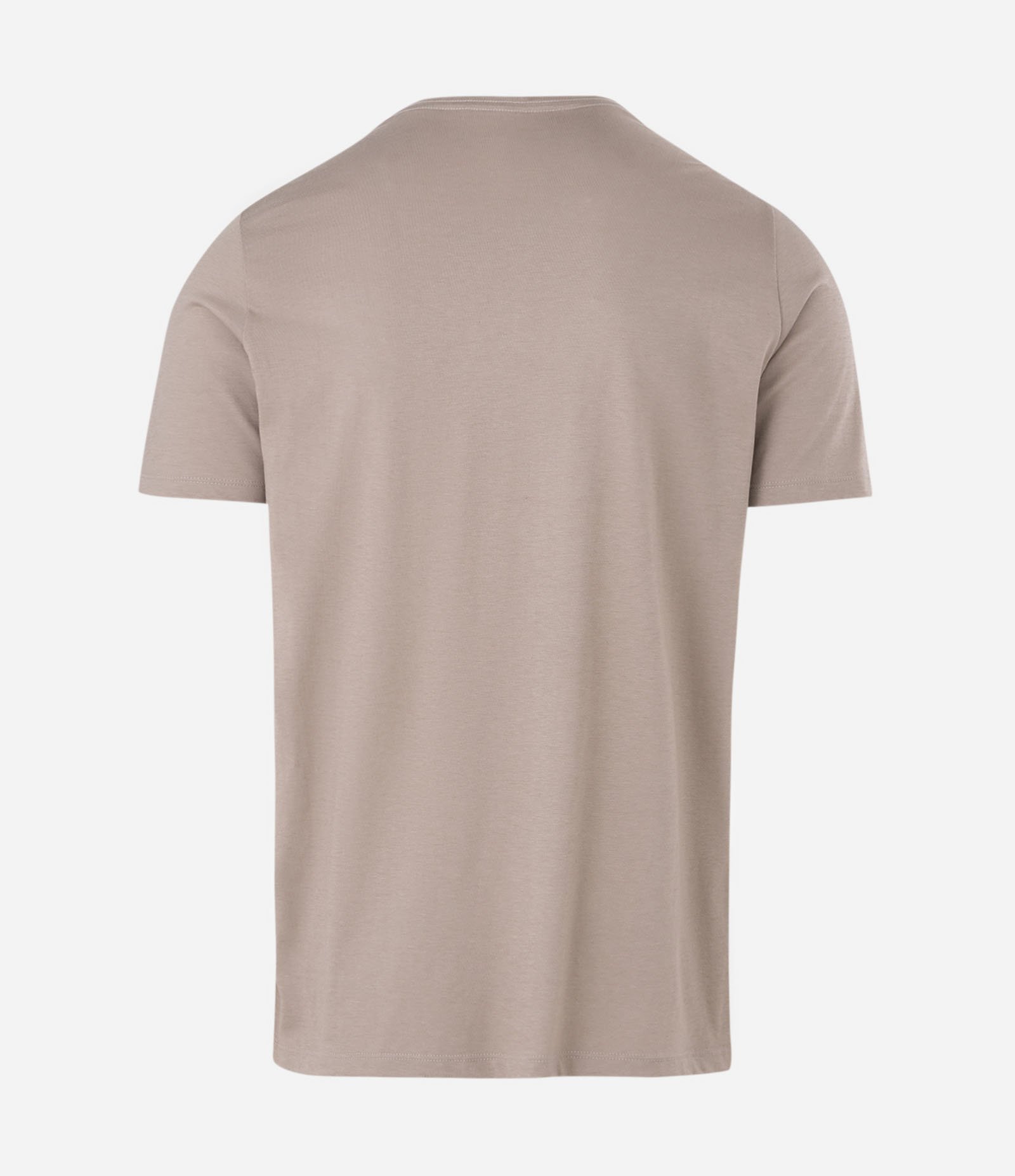 Camiseta Slim Básica em Algodão Peruano com Gola Redonda Cinza Claro 3