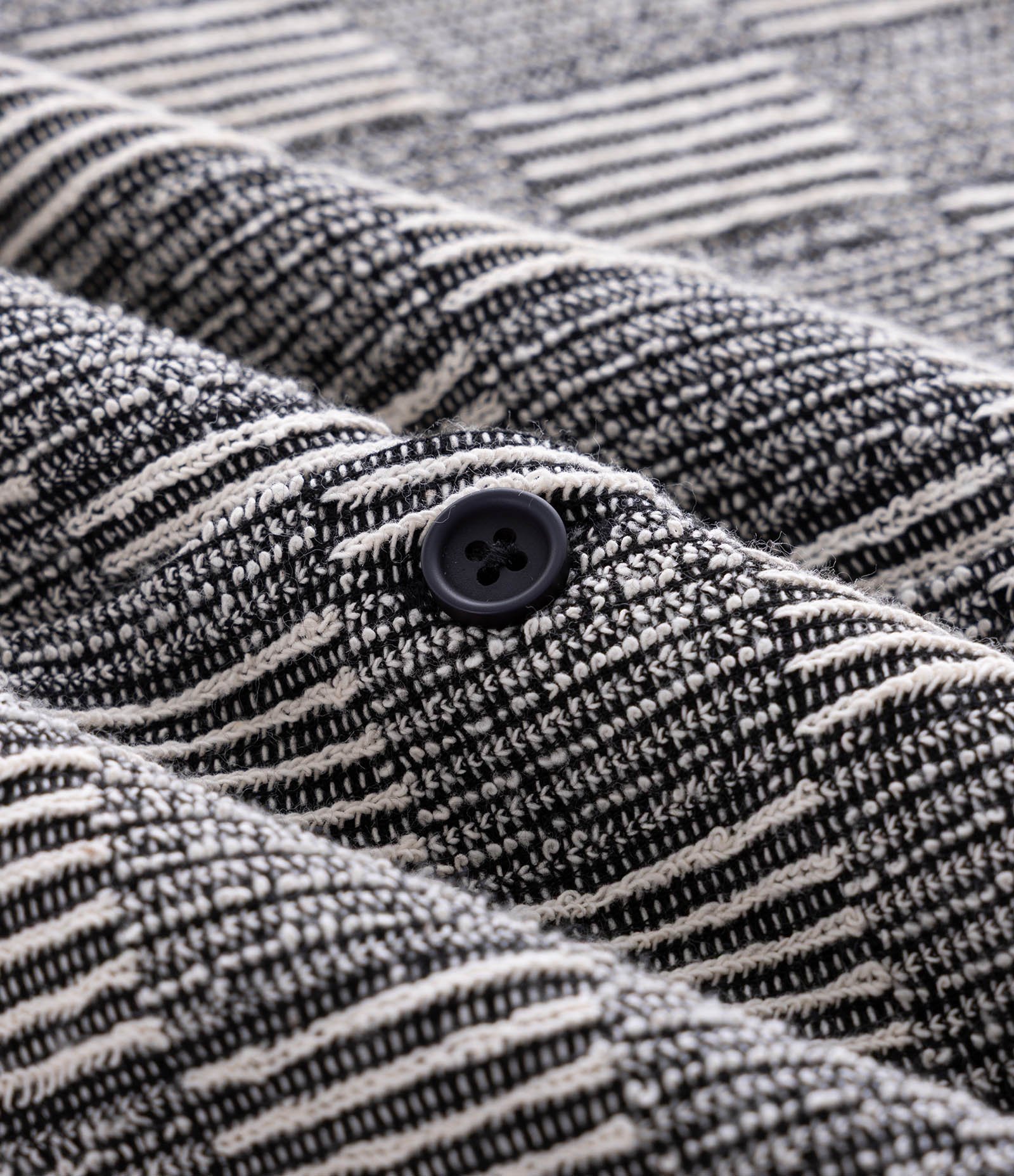 Camisa Boxy em Tecido Texturizado com Gola Bowling Cinza 6