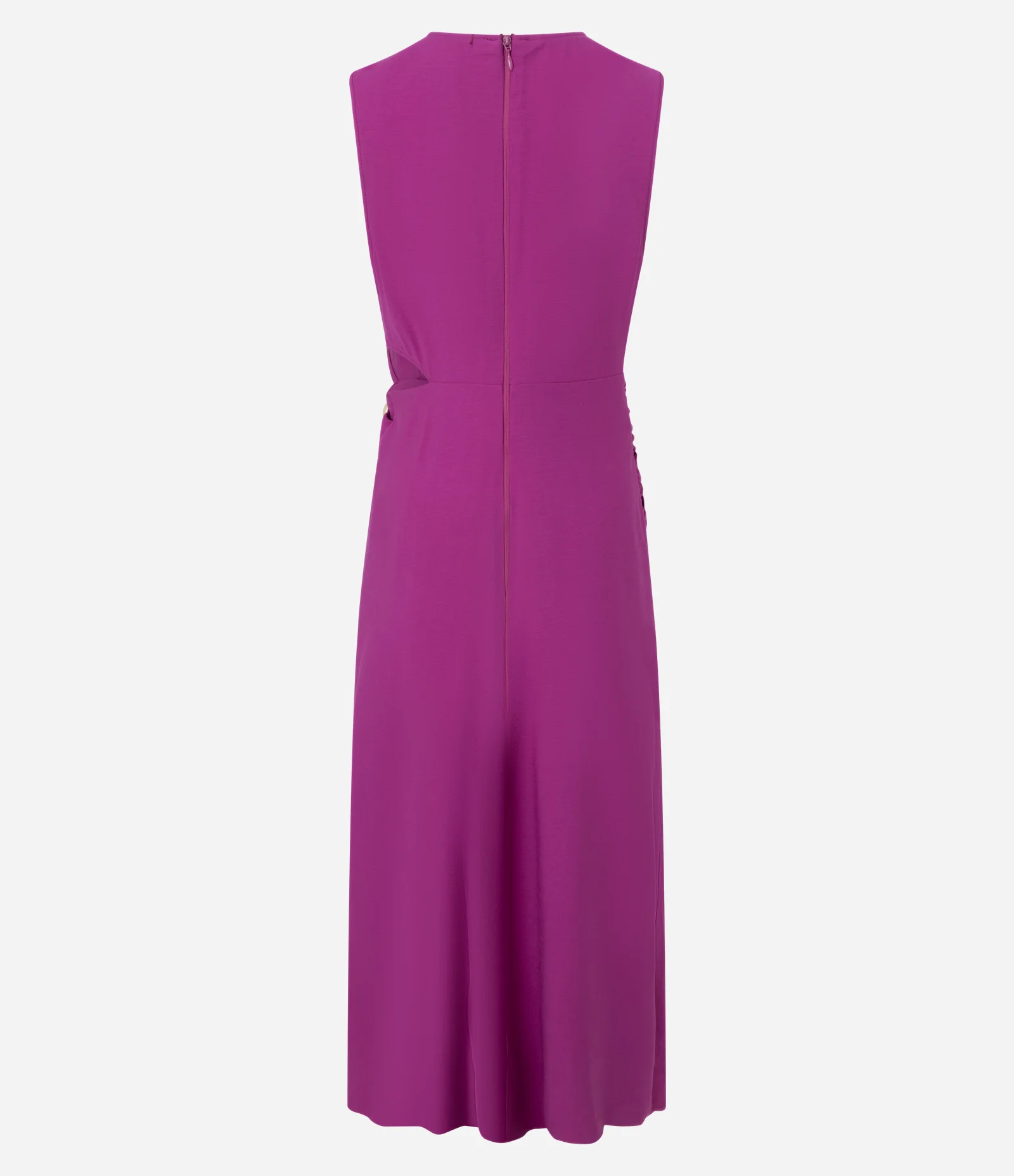 Vestido Midi Alfaiatado em Viscose com Aviamento na Cintura Rosa 6