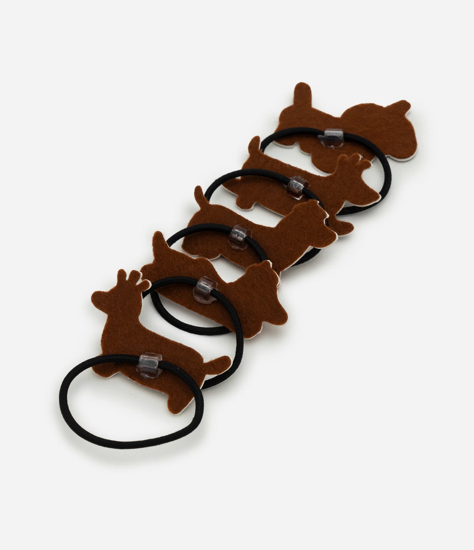 Kit 05 Borrachinhas Infantil de Cabelo com Cachorros – Tam U Sortido 2