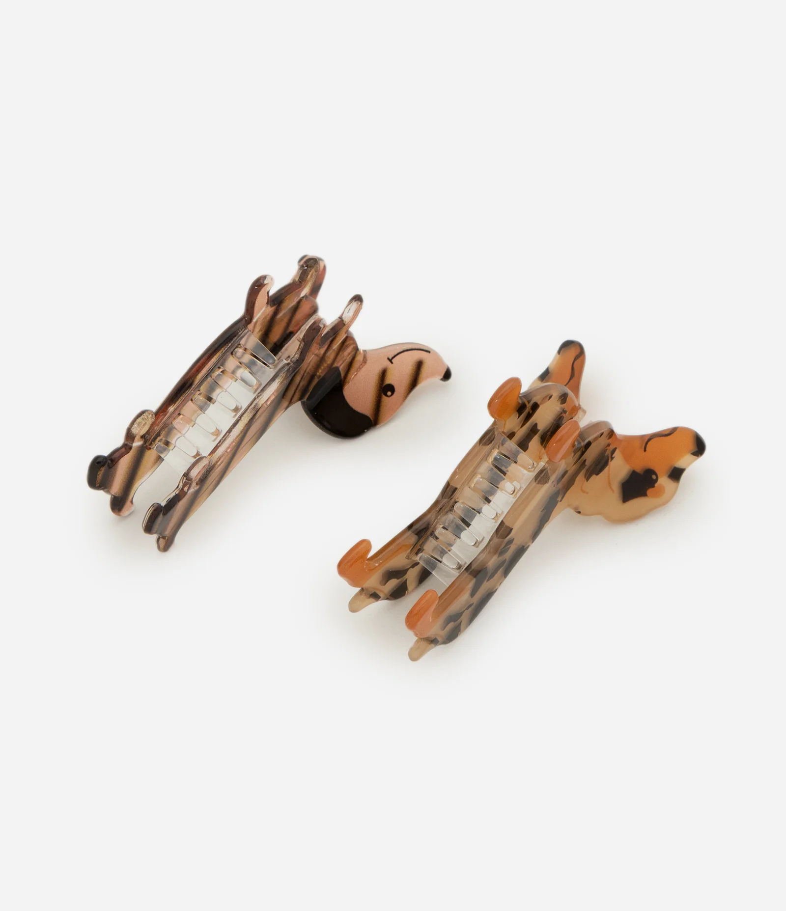 Kit 02 Piranhas Infantil de Cabelo Cachorro Salsichinha – Tam U Bege/Preto 2