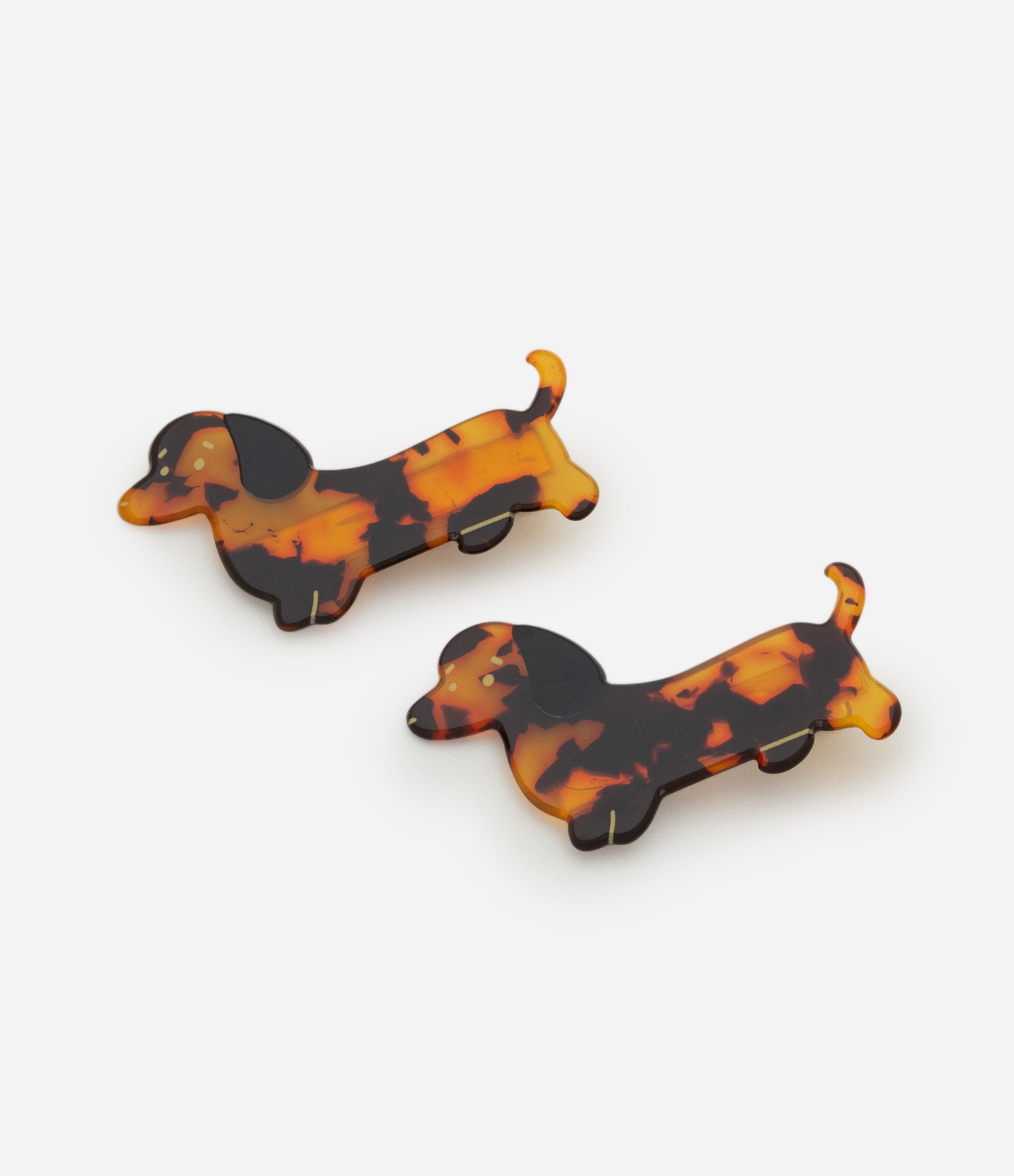 Kit 02 Presilhas Infantil de Cabelo Cachorro – Tam U Marrom/Preto 1