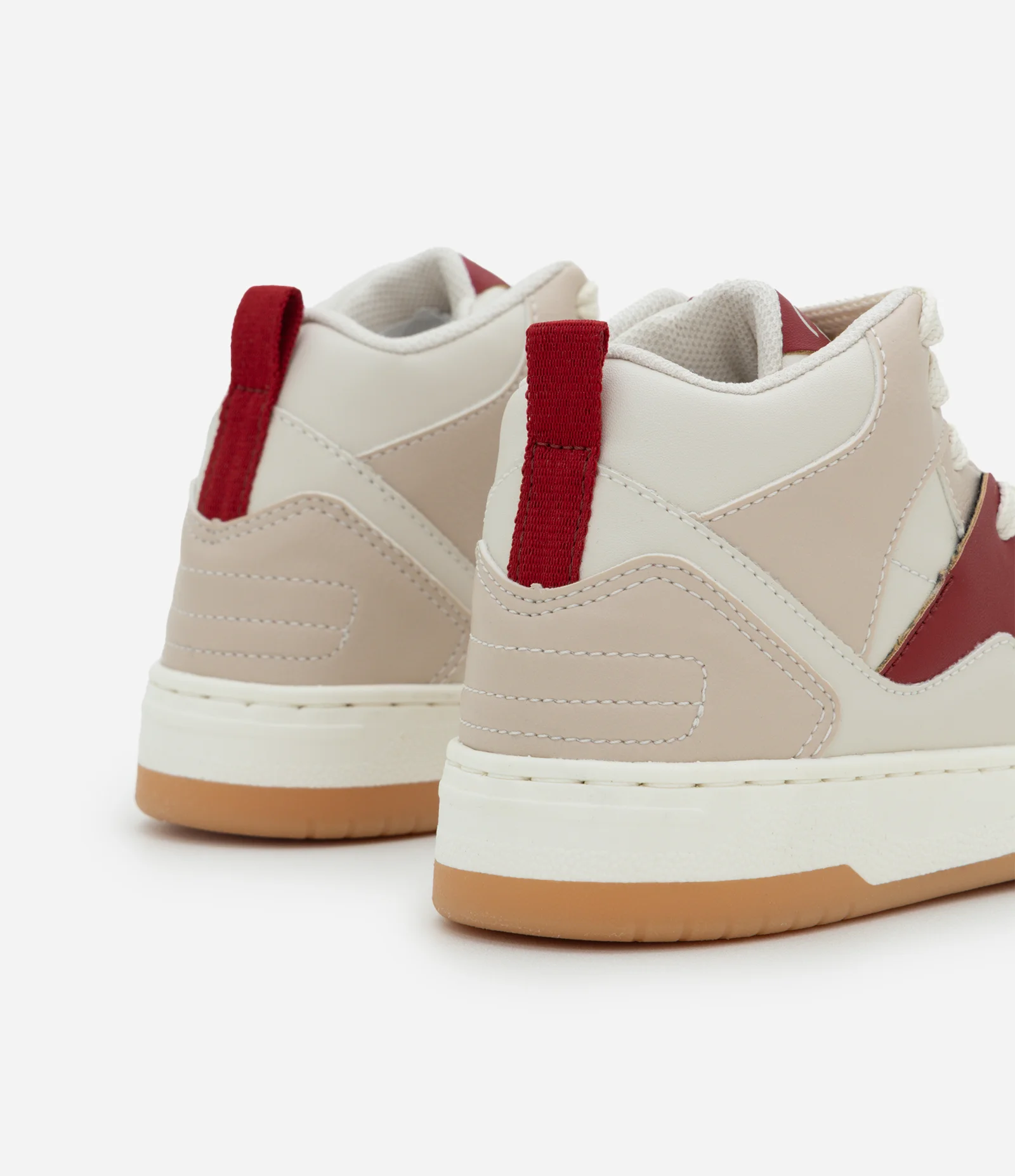 Tênis Infantil com Fechamento por Cadarço – Tam 28 a 35 Bege/Vinho 2