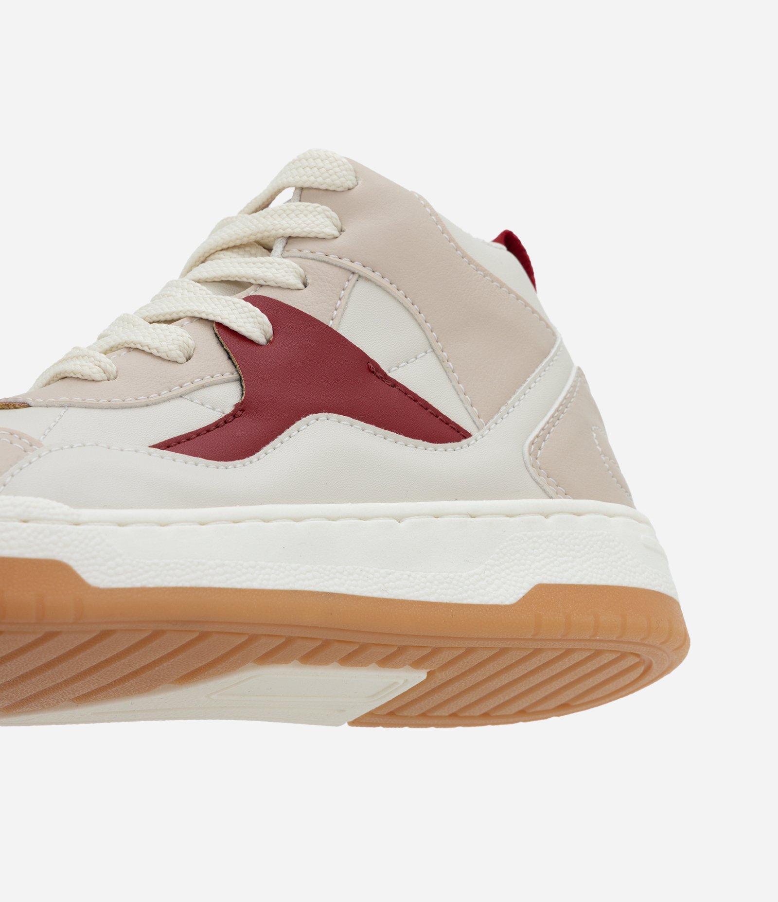 Tênis Infantil com Fechamento por Cadarço – Tam 28 a 35 Bege/Vinho 3