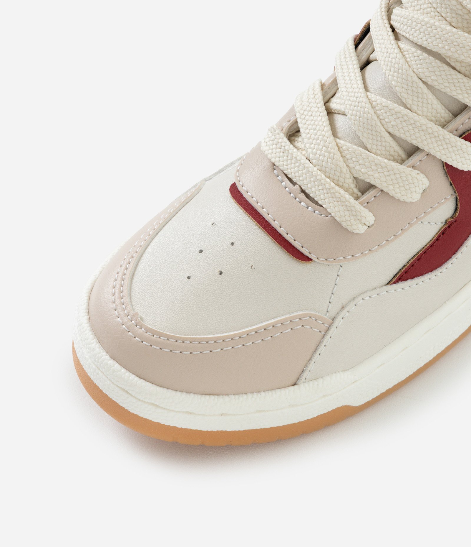 Tênis Infantil com Fechamento por Cadarço – Tam 28 a 35 Bege/Vinho 5