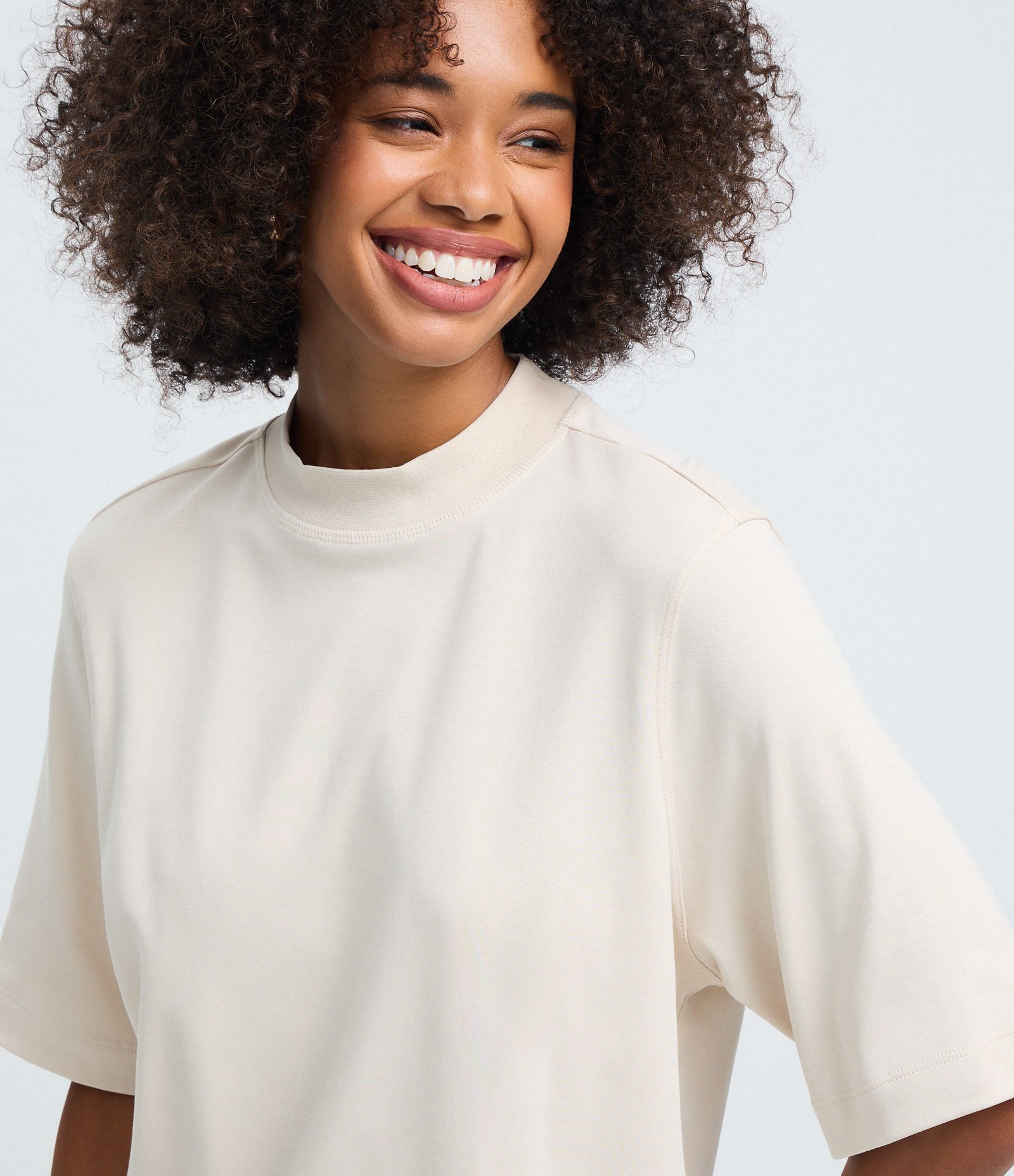Blusa com Modelagem Alongada e Manga Ampla Off White 3