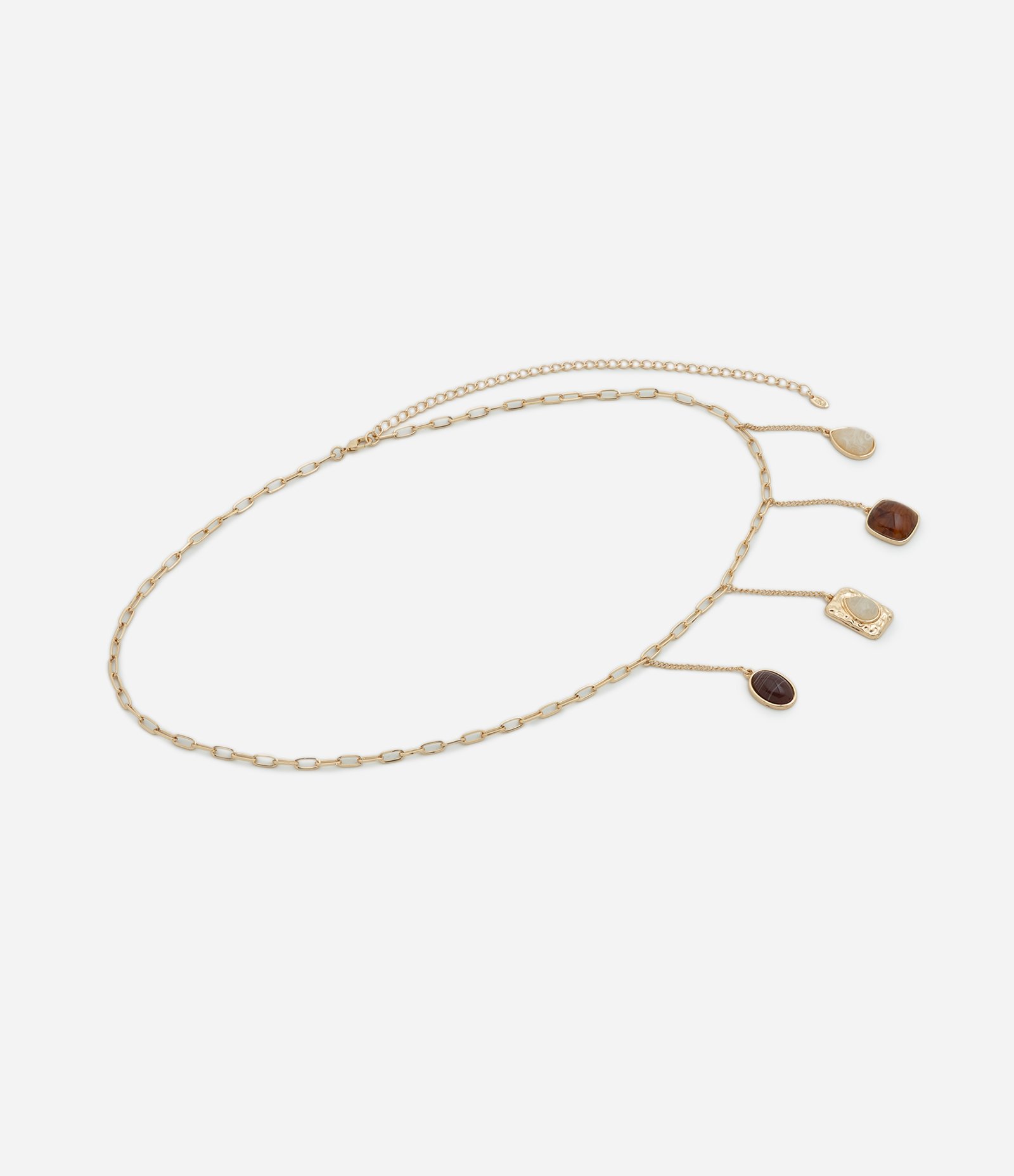 Body Chain com Pingentes Pendurados em Resina Dourado 2